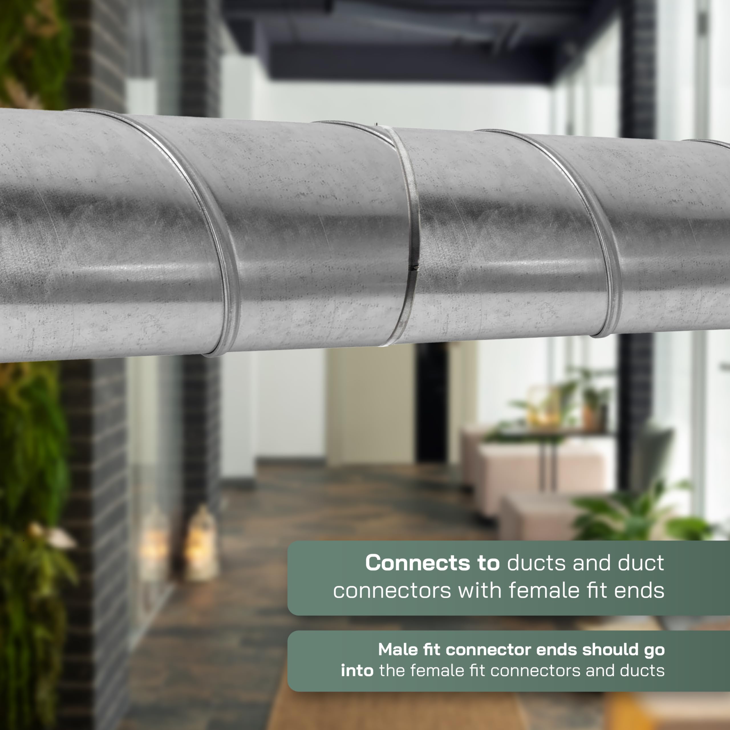 Vent Systems - 10 Inch Backdraft Damper - One-Way Airflow - Inline Fan Vent Deflector - Image 5