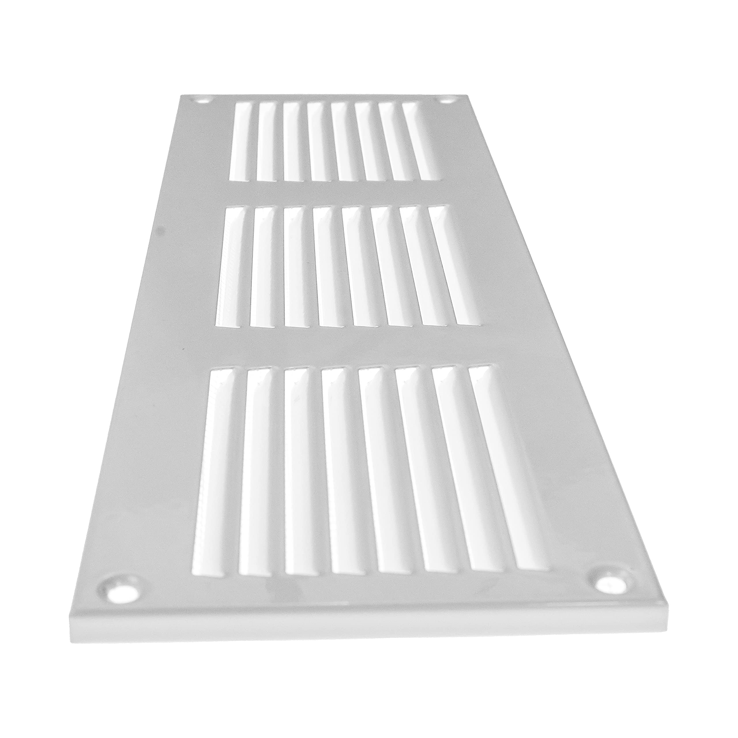 Vent Systems 12" x 4" Inch (Overall) White Metal Vent Cover - Durable Wall and Ceiling Air Return Grille with Built-in Mesh Screen - HVAC Ventilation Duct Cover for Indoor and Outdoor Use - Image 7