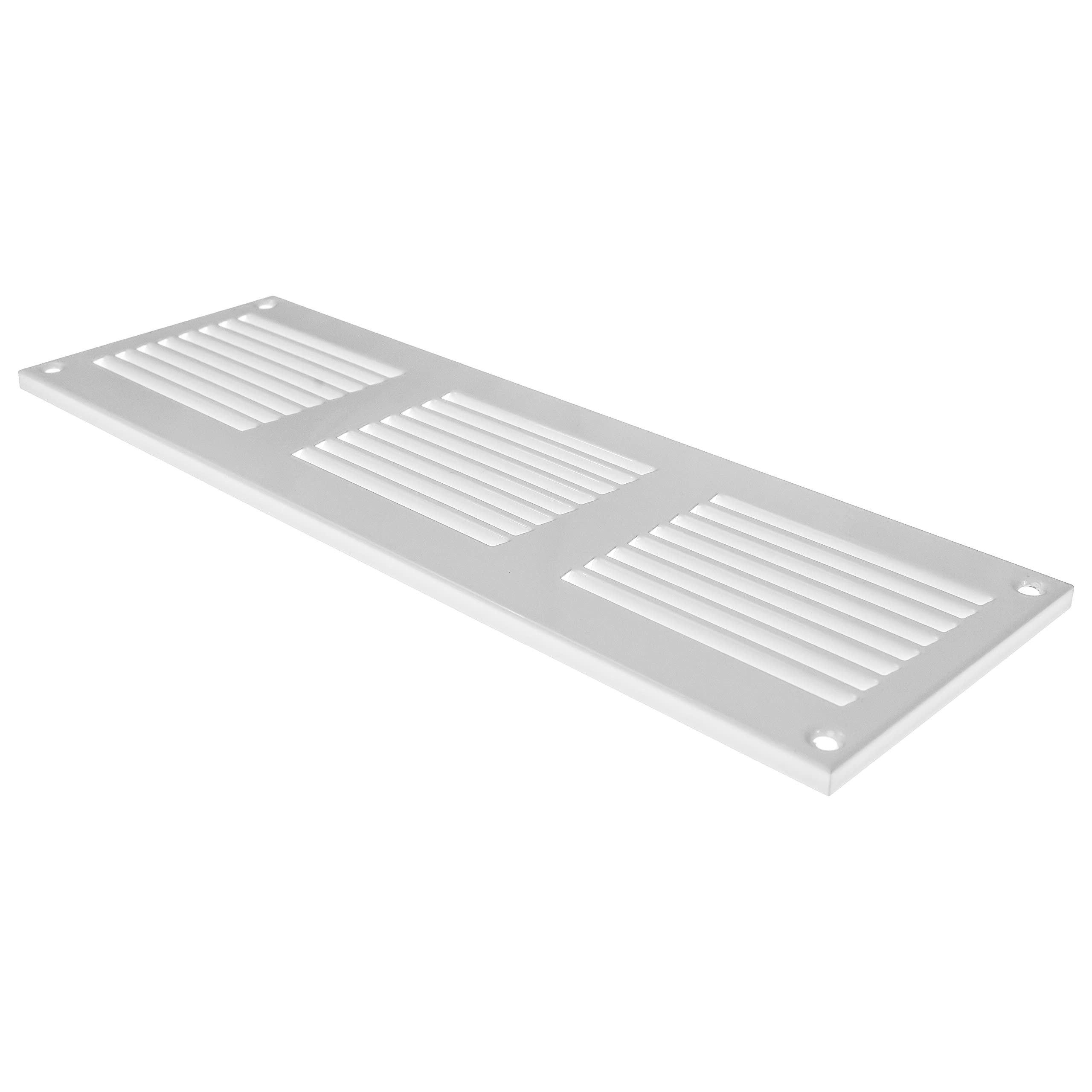 Vent Systems 12" x 4" Inch (Overall) White Metal Vent Cover - Durable Wall and Ceiling Air Return Grille with Built-in Mesh Screen - HVAC Ventilation Duct Cover for Indoor and Outdoor Use - Image 9