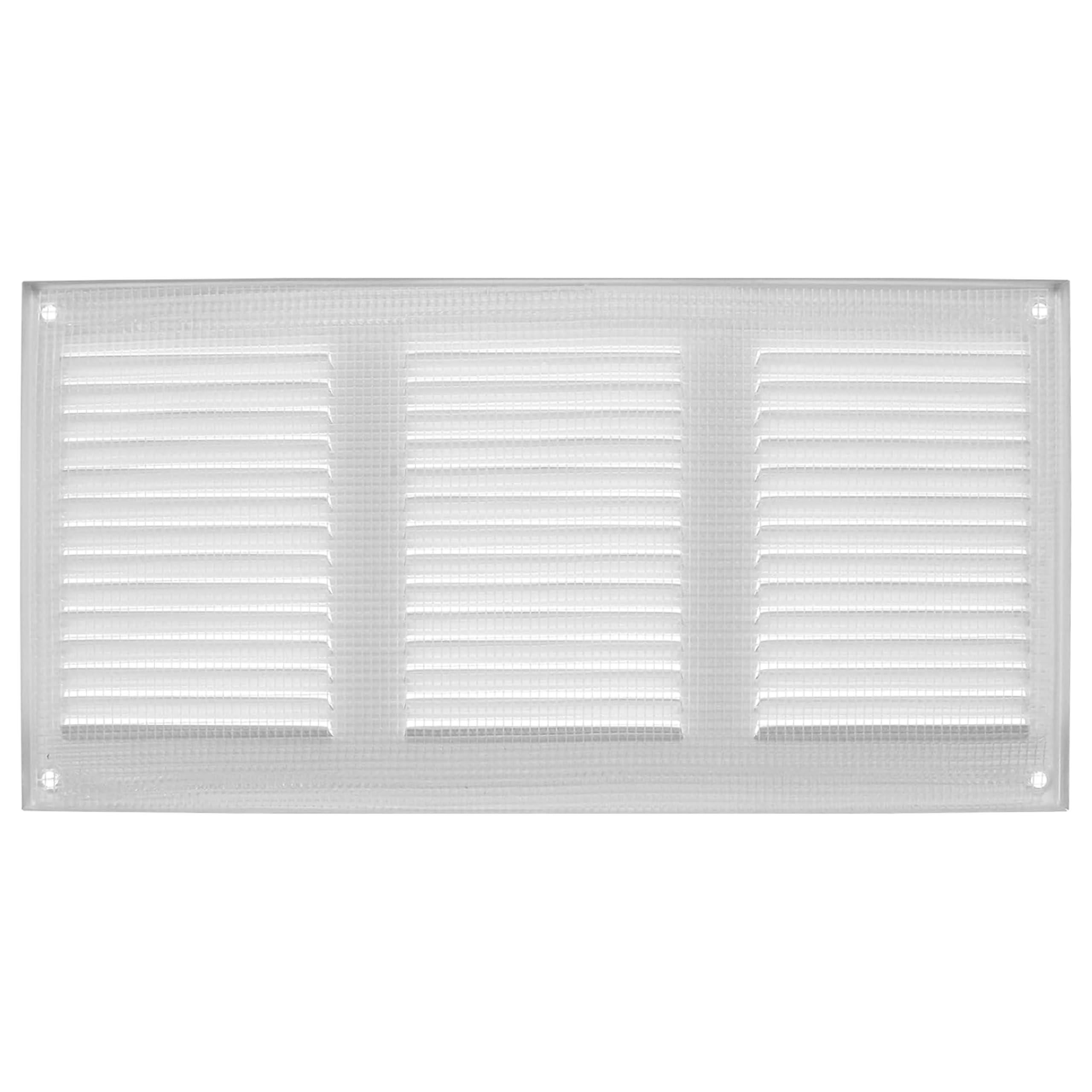 Vent Systems 12'' x 6'' Inch (Overall Dimensions) White Metal Vent Duct Cover - Louvered Rectangular Return Grill with Built in Mesh Screen - HVAC Ventilation Grille for Home Improvement - Image 6