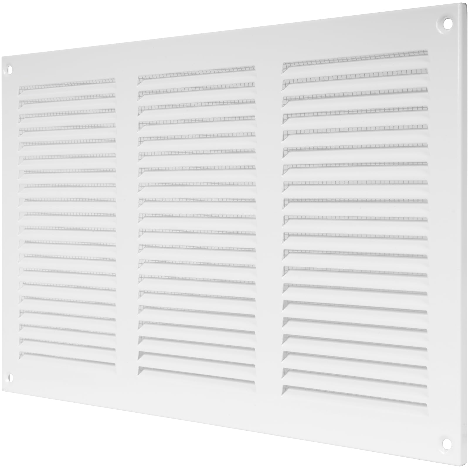 Vent Systems 12'' x 8'' Inch (Overall Dimensions) - White - Air Vent Duct Cover Metal Return Grill with Built in Pest Guard Screen HVAC Vent Duct Cover for Home Improvement10x6 (Opening Dimensions) - Image 7