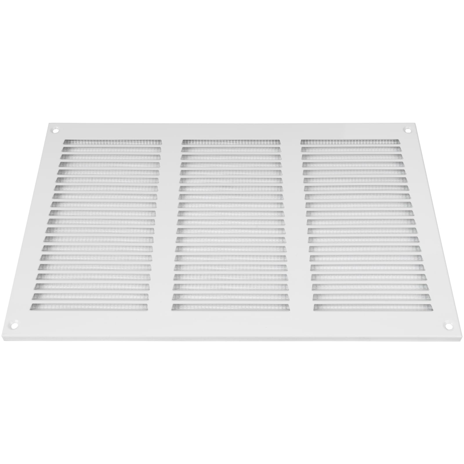 Vent Systems 12'' x 8'' Inch (Overall Dimensions) - White - Air Vent Duct Cover Metal Return Grill with Built in Pest Guard Screen HVAC Vent Duct Cover for Home Improvement10x6 (Opening Dimensions) - Image 8