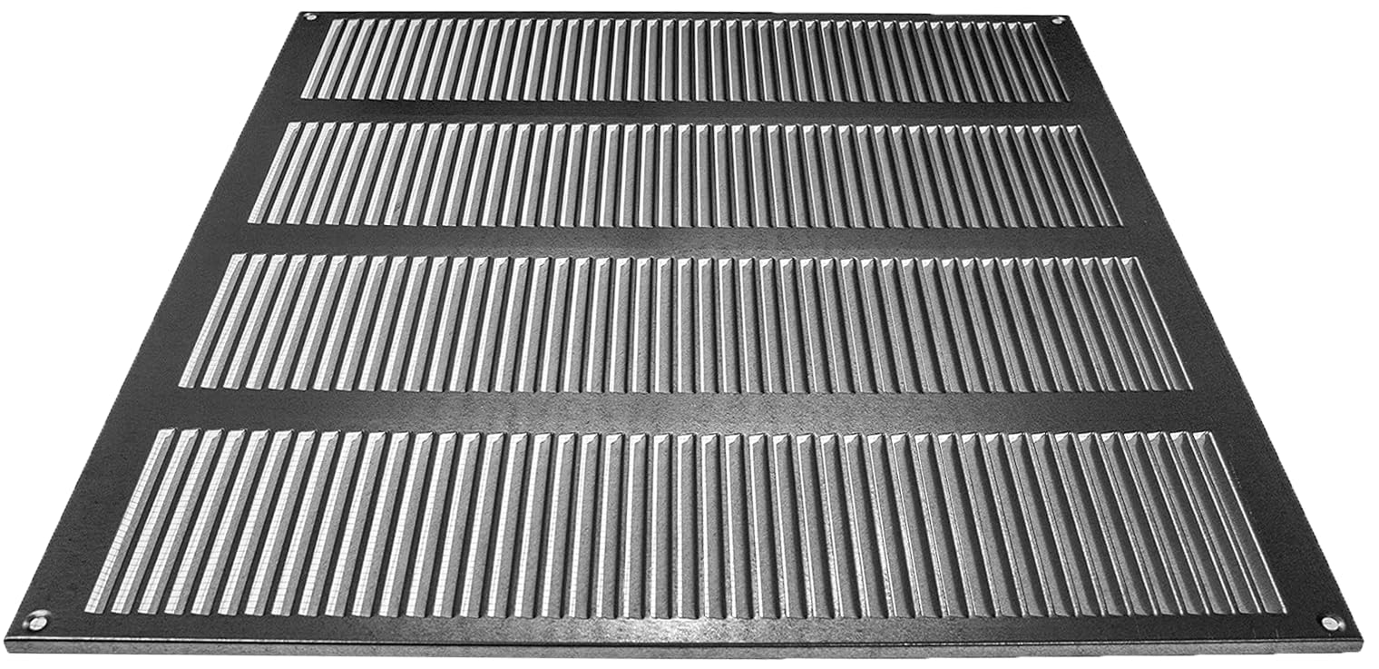 Vent Systems 16'' x 16'' Inch (Overall Dimensions) Galvanized Steel Air Vent Cover - Louvered Rectangular Return Grill with Built-in Protective Mesh Screen - HVAC Vent Grille for Home Improvement - Image 7