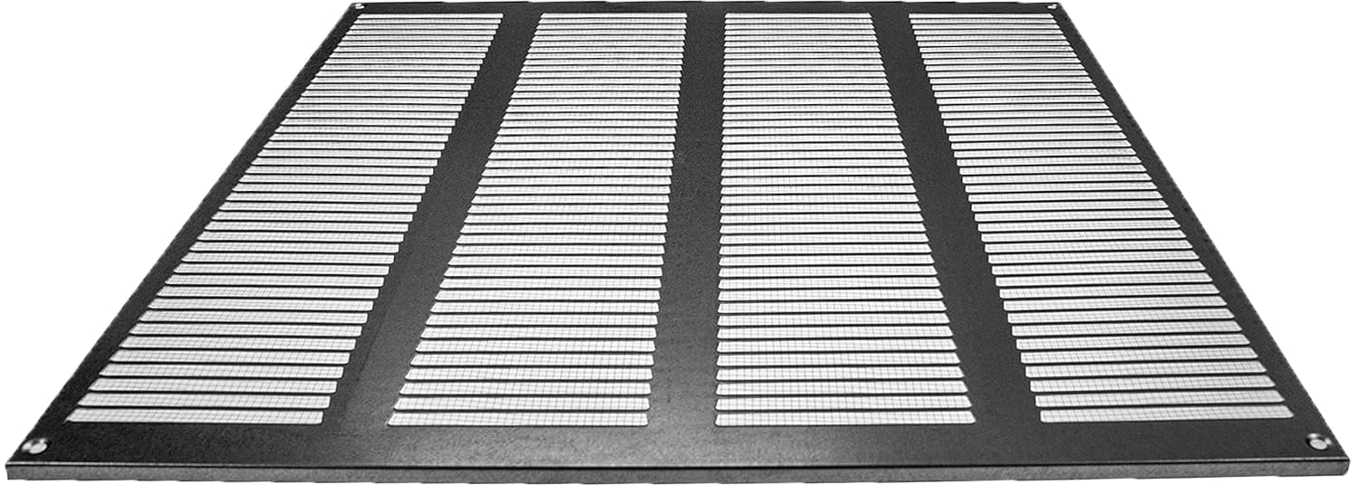 Vent Systems 16'' x 16'' Inch (Overall Dimensions) Galvanized Steel Air Vent Cover - Louvered Rectangular Return Grill with Built-in Protective Mesh Screen - HVAC Vent Grille for Home Improvement - Image 8