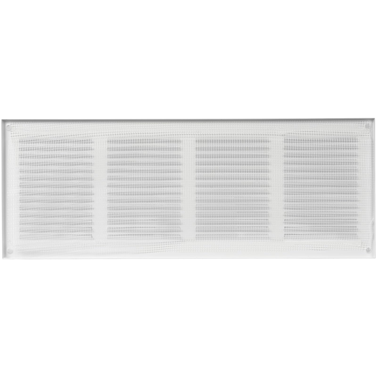 Vent Systems 16" x 6" Inch White Metal Vent Cover – Louvered Air Return Grille with Built-in Mesh Screen – Heavy-Duty Wall & Ceiling Ventilation Cover for Home, Office, Garage – Indoor and Outdoor Use - Image 6