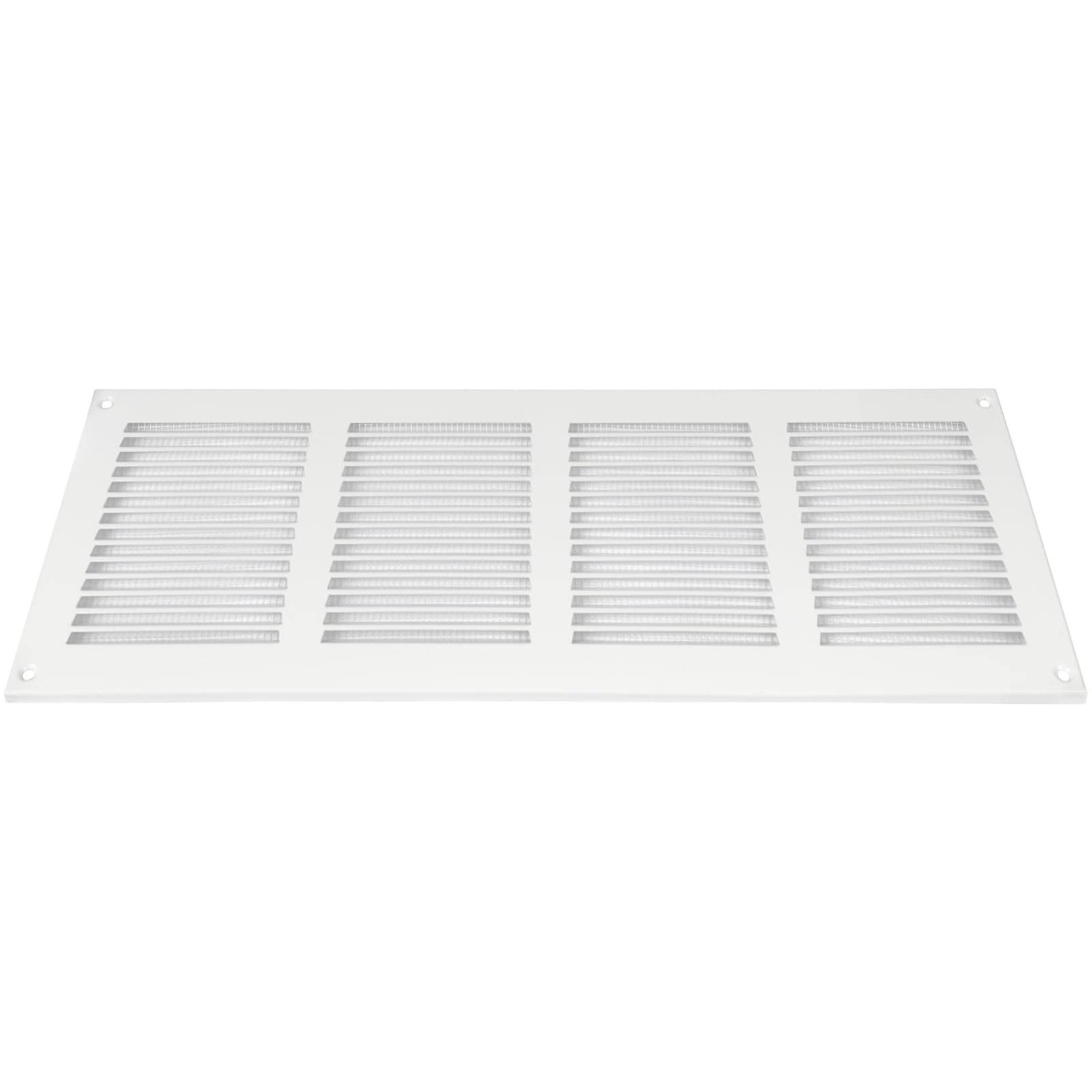 Vent Systems 16" x 6" Inch White Metal Vent Cover – Louvered Air Return Grille with Built-in Mesh Screen – Heavy-Duty Wall & Ceiling Ventilation Cover for Home, Office, Garage – Indoor and Outdoor Use - Image 8