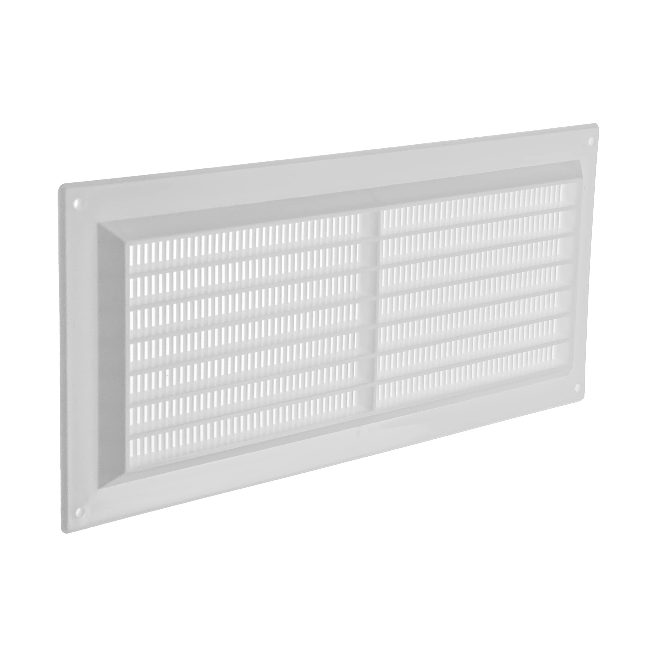 Vent Systems 3" x 10" Inch (Opening Dimensions) White Plastic Air Vent Cover - Rectangular Return Grille with Built-in Mesh Screen - HVAC Ventilation Grill for Home Improvement - Indoor, Outdoor Use - Image 7