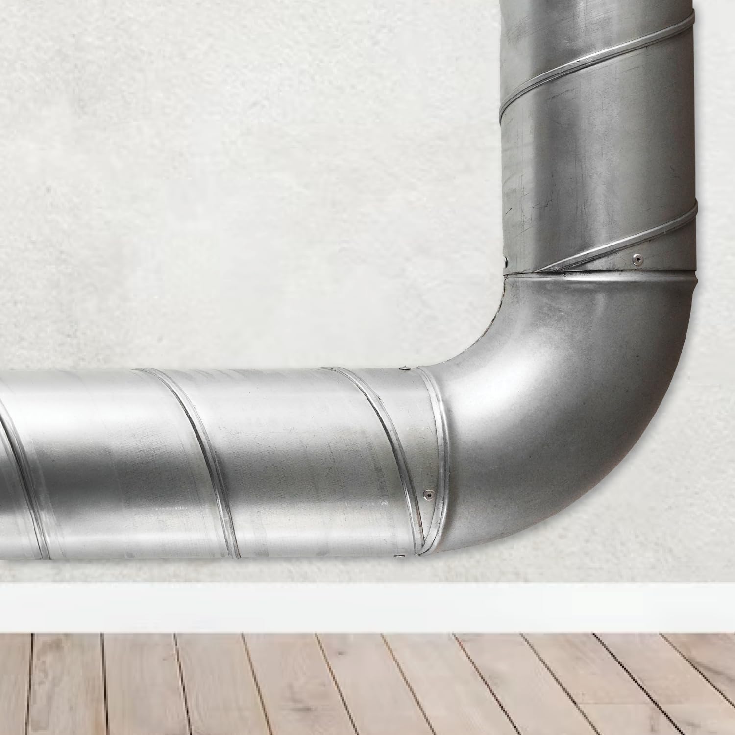 Vent Systems 4" Inch 90 Degree Elbow Duct Connector – Heavy-Duty Galvanized Steel Round Pipe Fitting – Rust-Resistant HVAC Exhaust Coupler for Dryer Vent, Heating, Cooling and Air Duct Systems - Image 5