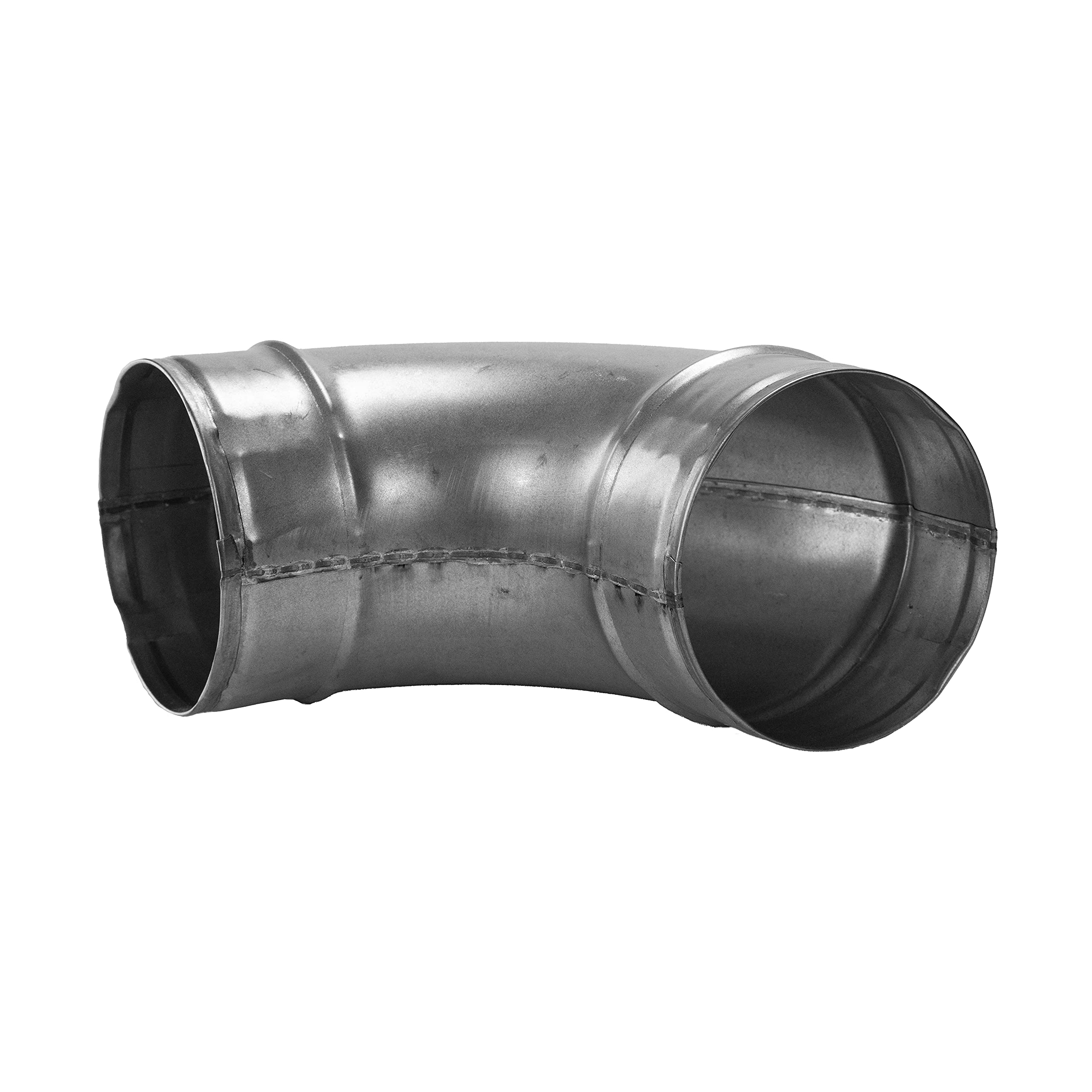 Vent Systems 4" Inch 90 Degree Elbow Duct Connector – Heavy-Duty Galvanized Steel Round Pipe Fitting – Rust-Resistant HVAC Exhaust Coupler for Dryer Vent, Heating, Cooling and Air Duct Systems - Image 6