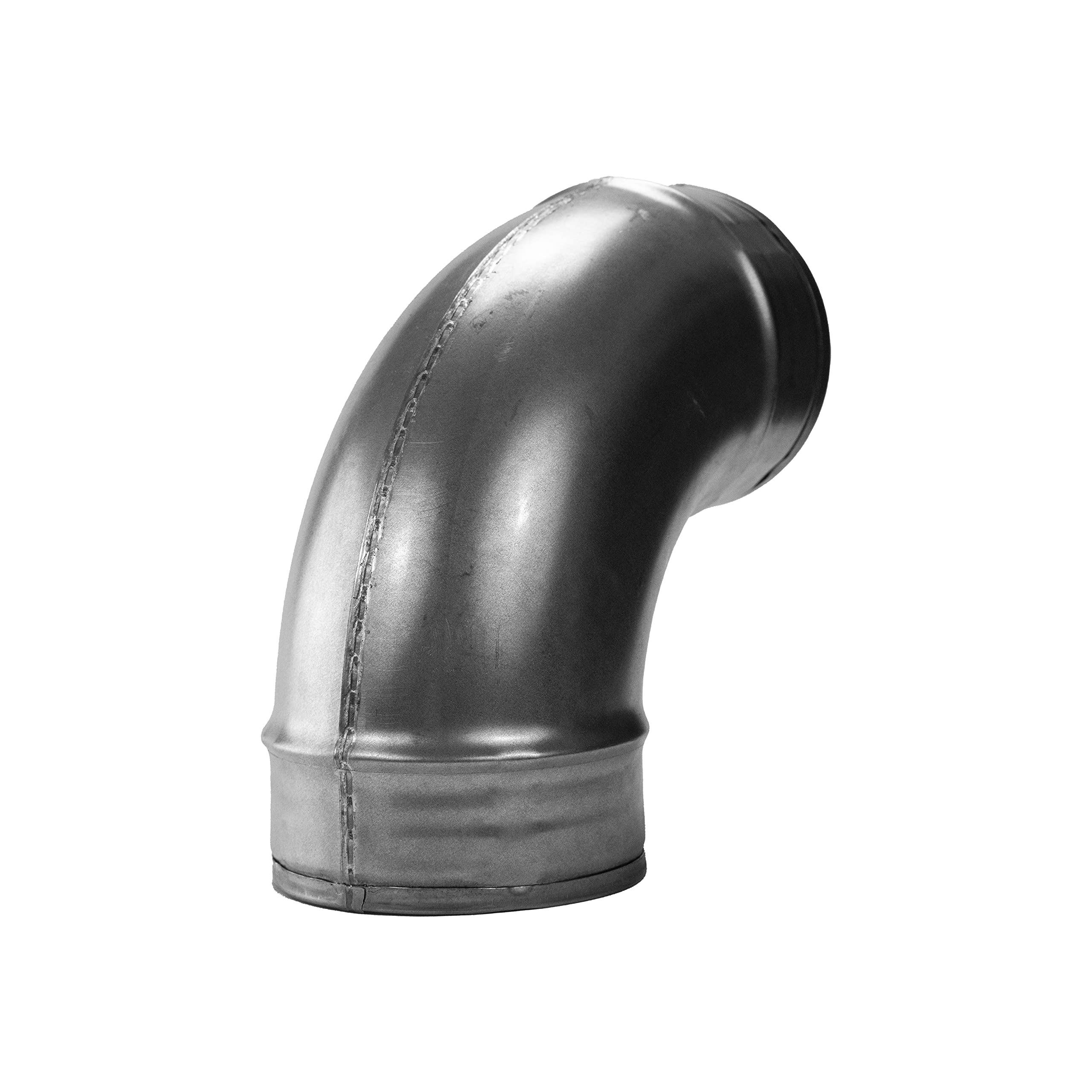 Vent Systems 4" Inch 90 Degree Elbow Duct Connector – Heavy-Duty Galvanized Steel Round Pipe Fitting – Rust-Resistant HVAC Exhaust Coupler for Dryer Vent, Heating, Cooling and Air Duct Systems - Image 8