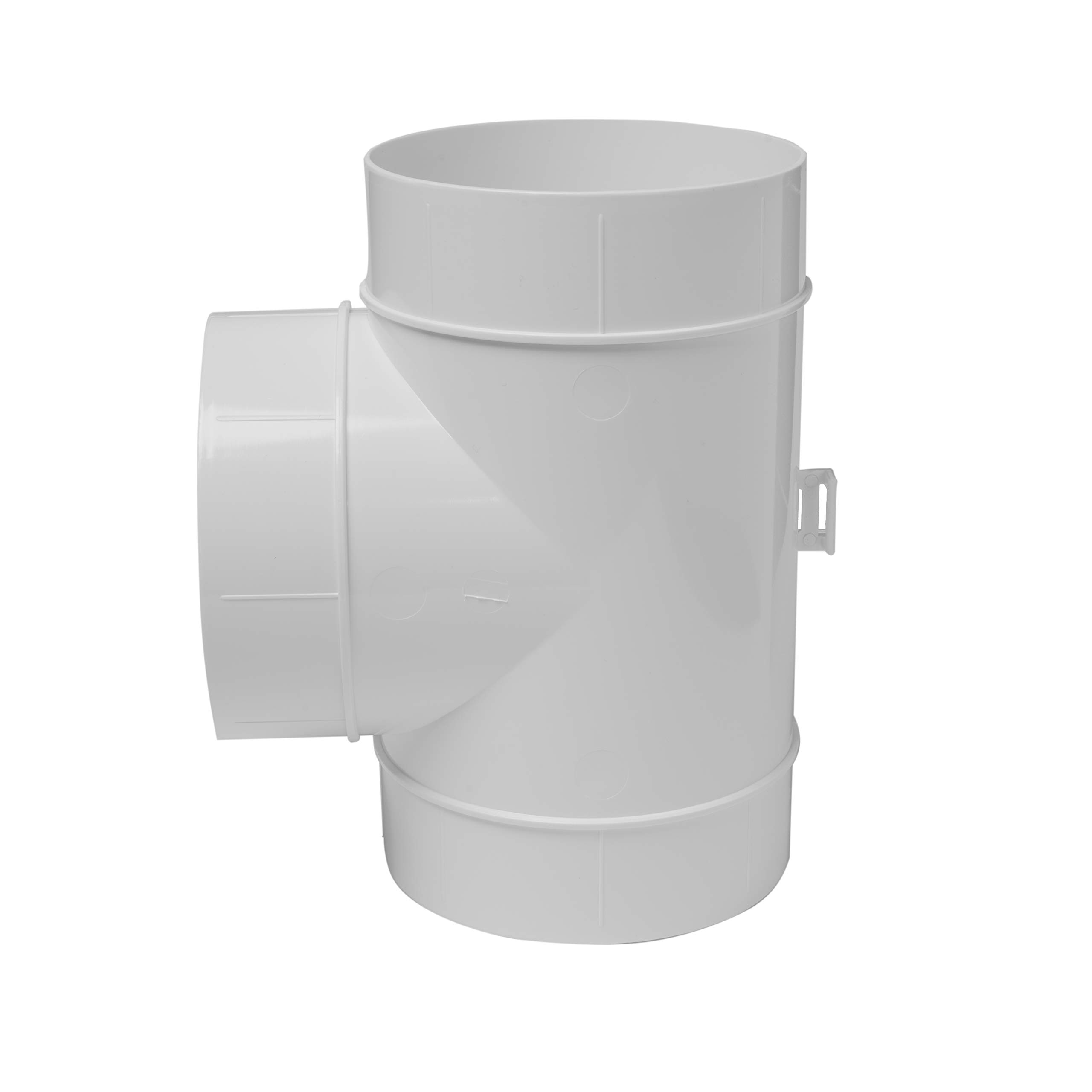 Vent Systems 4 Inch Duct Connector 3 Way Hose Adapter/Splitter for Hose T-Shape Round Pipe Connector- Extractor Fan - Duct Hose Dryer Vent T Connector - 4 Inch 3 Way Fitting - Duct Splitter - Image 6