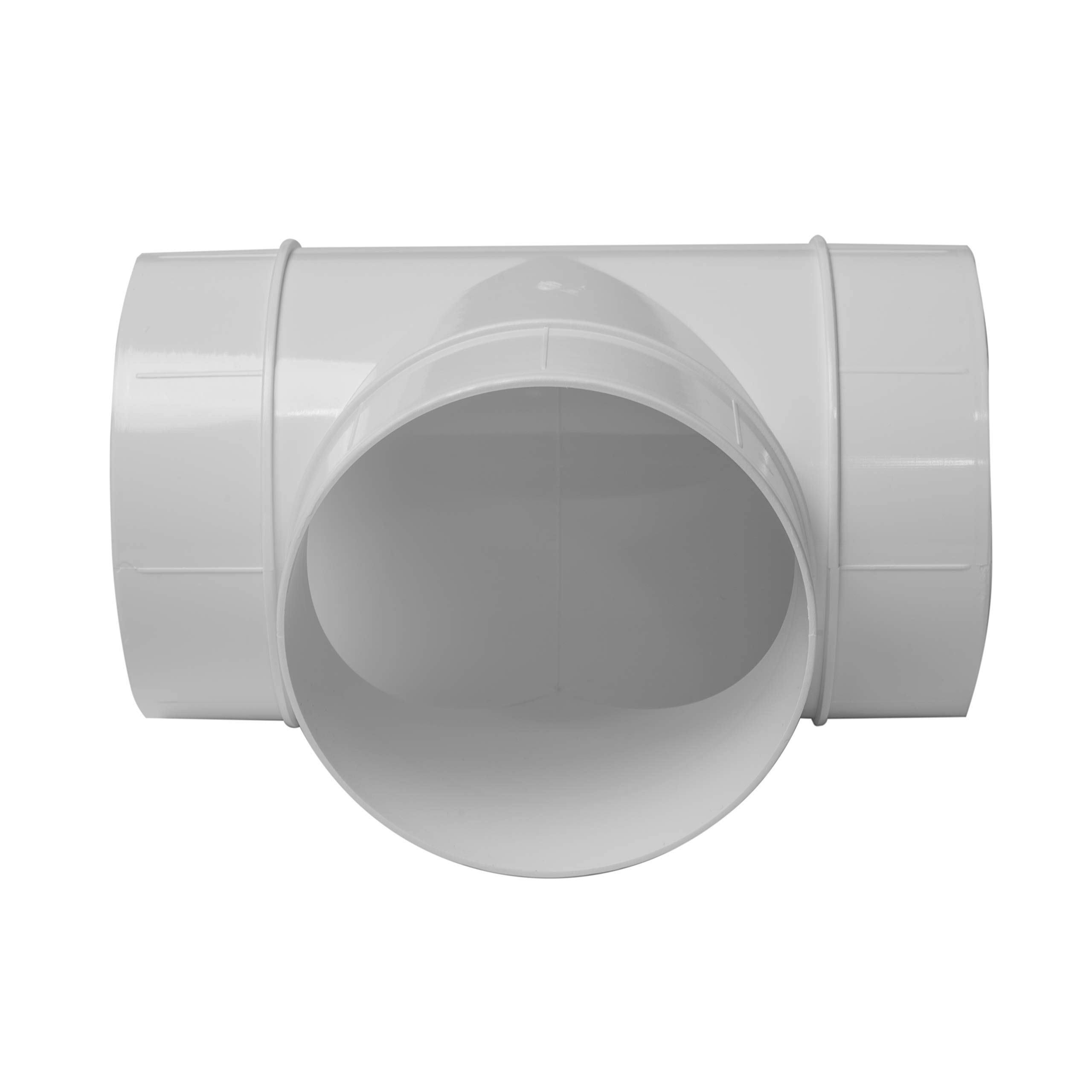 Vent Systems 4 Inch Duct Connector 3 Way Hose Adapter/Splitter for Hose T-Shape Round Pipe Connector- Extractor Fan - Duct Hose Dryer Vent T Connector - 4 Inch 3 Way Fitting - Duct Splitter - Image 7