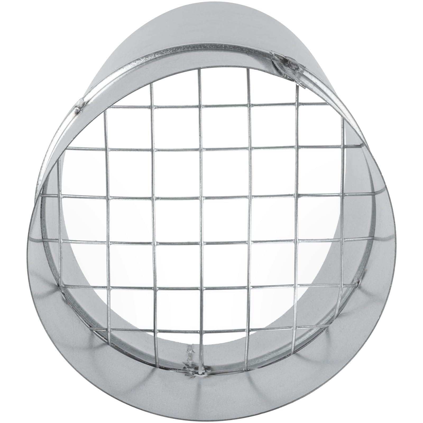 Vent Systems 4" Inch Galvanized Steel Duct Vent Cap - Vent Cover for Ducting - Exhaust Duct Pipe Cover with Hood - Dryer Vent Cover - Mesh Screen - Duct/HVAC Air Vent Deflector Plug - End Cap - Image 7