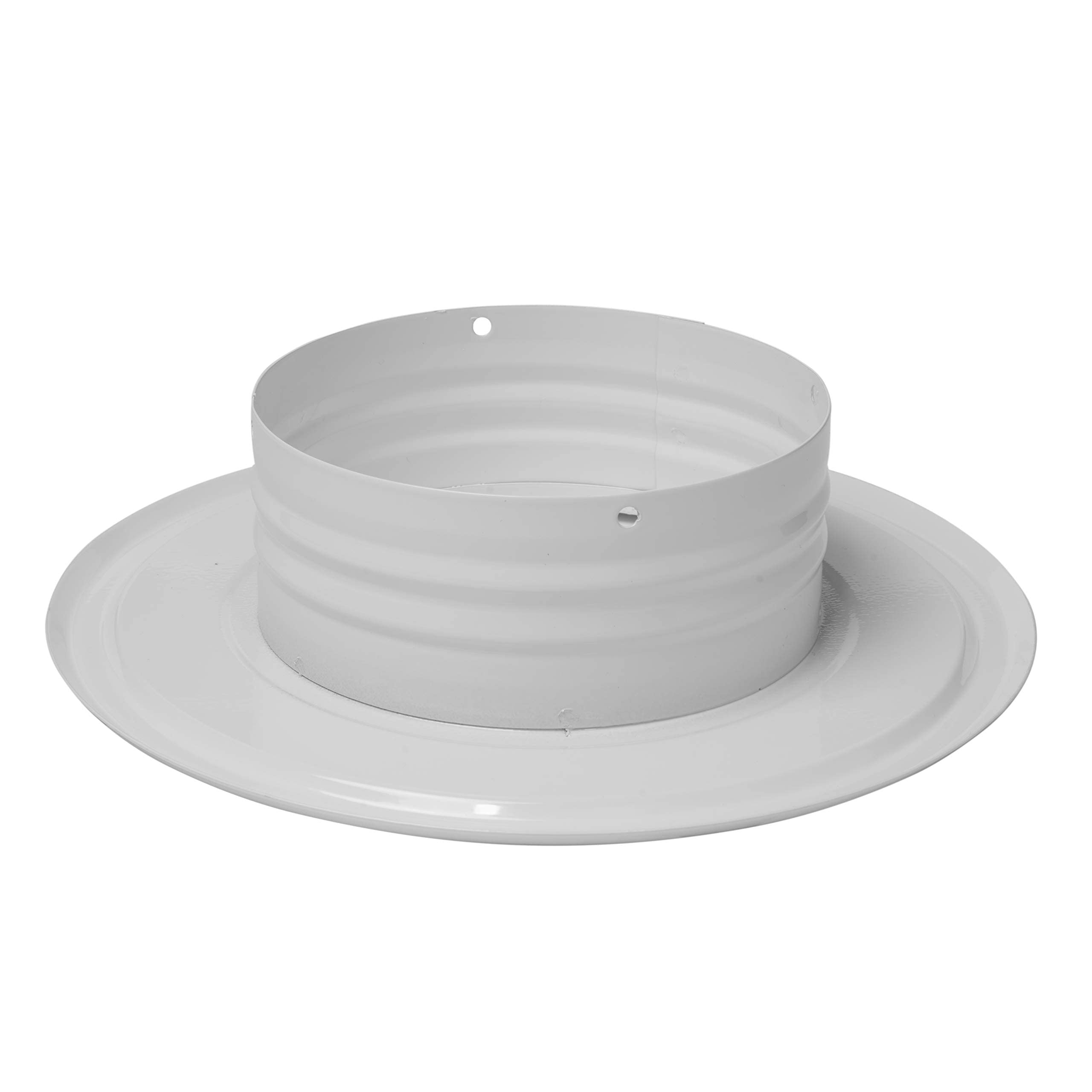 Vent Systems 4" Inch Pack of 2 Air Vent Duct Connector Flange Straight Ventilation Pipe Metal Ducting Connector Plate for Cooling Heating Ventilation System HVAC 4" inch - Image 6