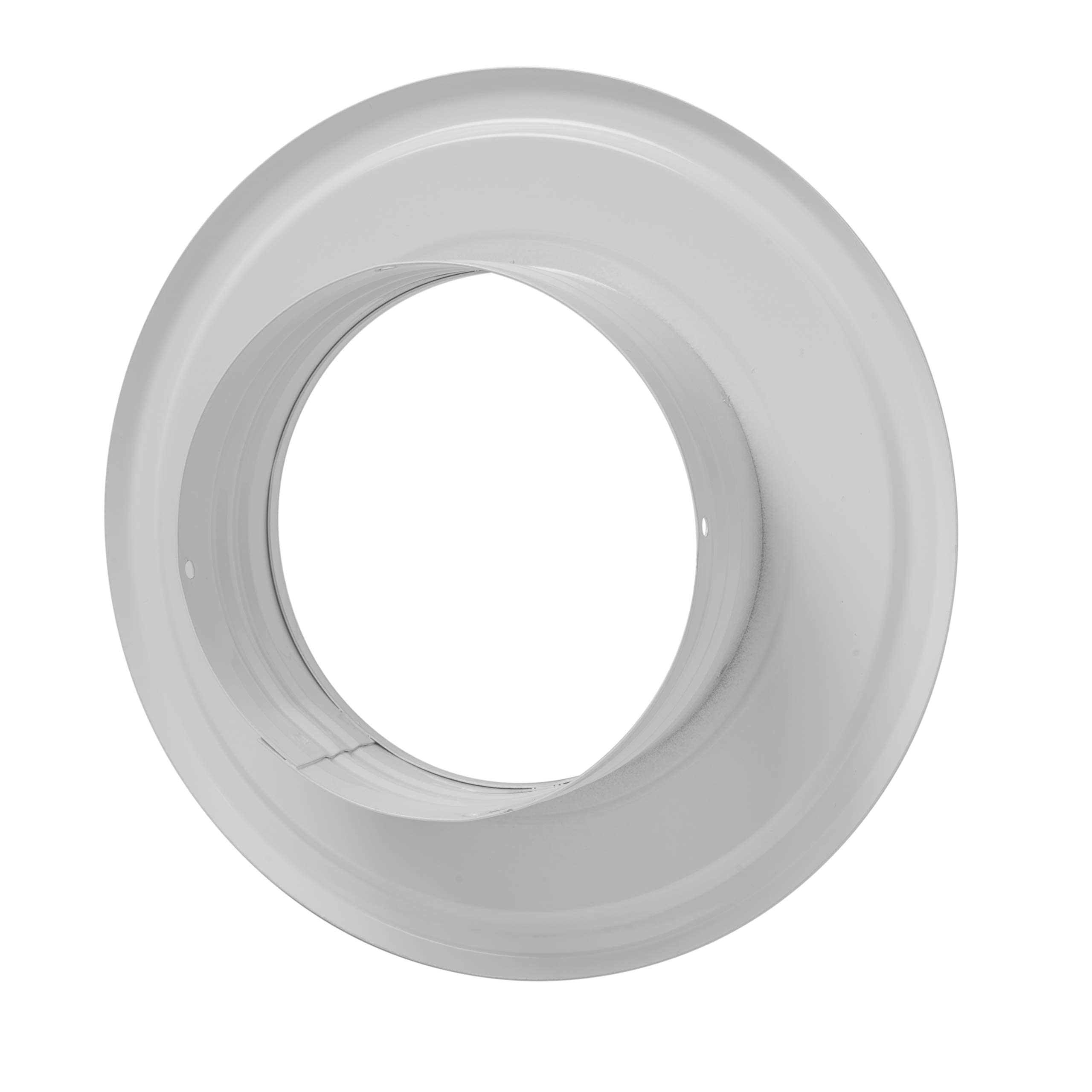 Vent Systems 4" Inch Pack of 2 Air Vent Duct Connector Flange Straight Ventilation Pipe Metal Ducting Connector Plate for Cooling Heating Ventilation System HVAC 4" inch - Image 7