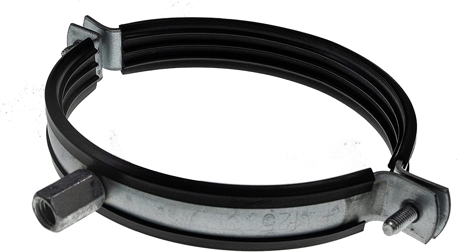 Vent Systems 4" Inch Pipe Clamp – 5 Pack – Heavy-Duty Galvanized Steel Duct Clamps with Rubber Lining for Noise Reduction – Adjustable HVAC Ventilation Pipe Hanger Brackets for Wall or Ceiling Mount - Image 9