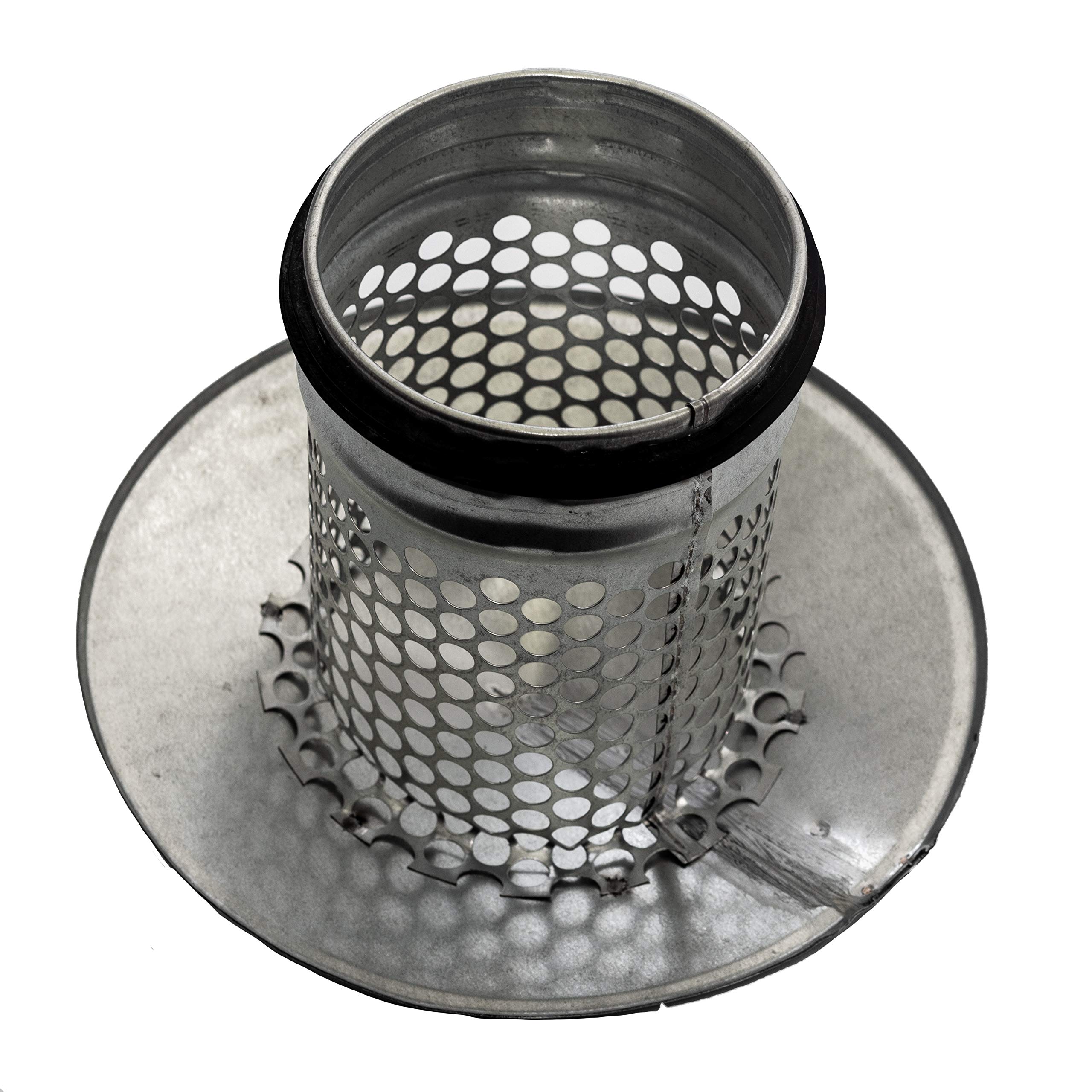 Vent Systems 4" Inch Round Chimney Cap – Galvanized Steel Roof Vent Cap with Rubber Seal - Heavy-Duty Rain Vent Cover for Wood Stoves, Exhaust Vents, Furnace Pipes, HVAC Flue Protection – Outdoor Use - Image 6