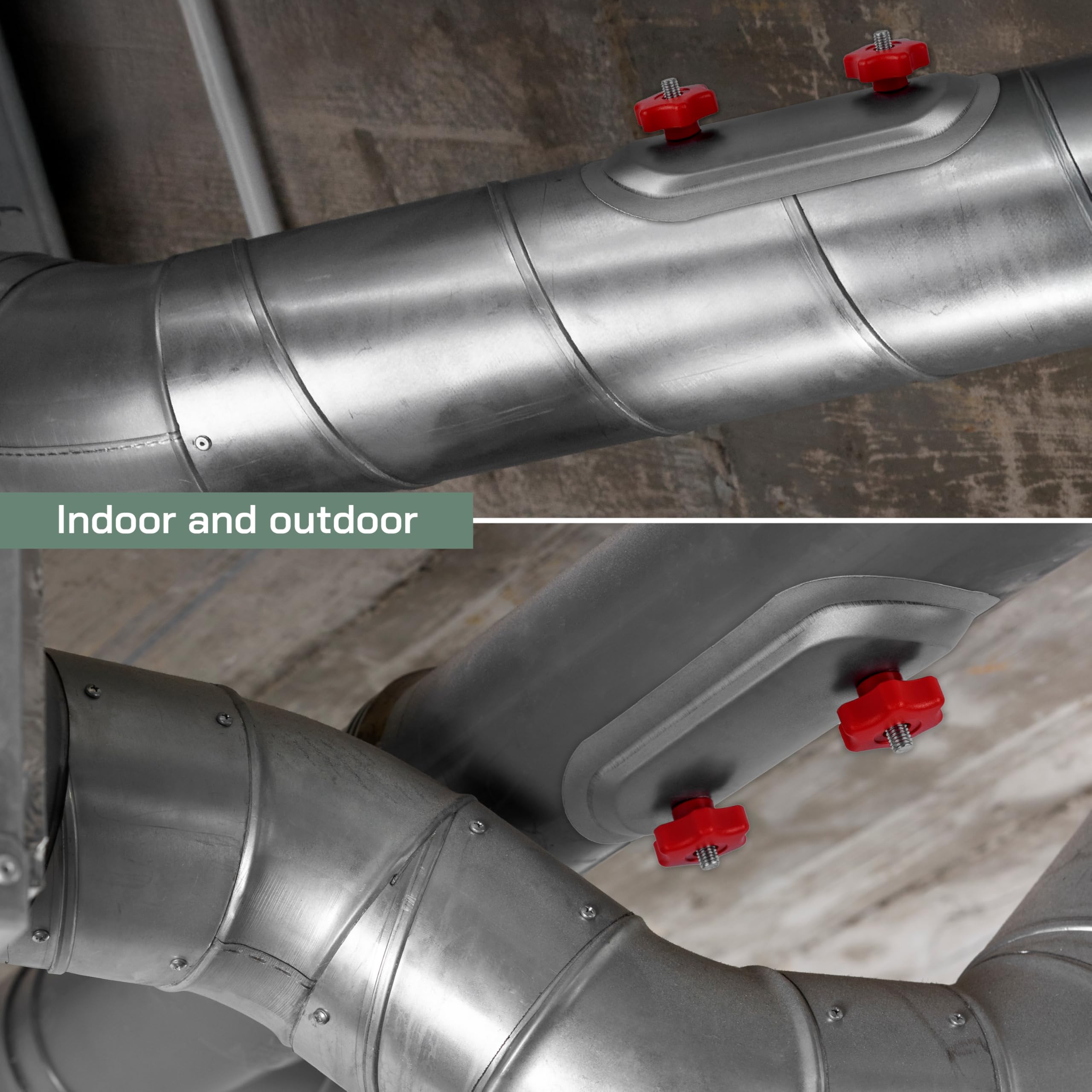 Vent Systems 4" Inch Round Duct Access Door with Rubber Gasket - Galvanized Steel Ducting Cover with Airtight Seal - Duct Opening Maintenance Access Door - Duct Seal with EPDM Gasket/Knob - Image 3