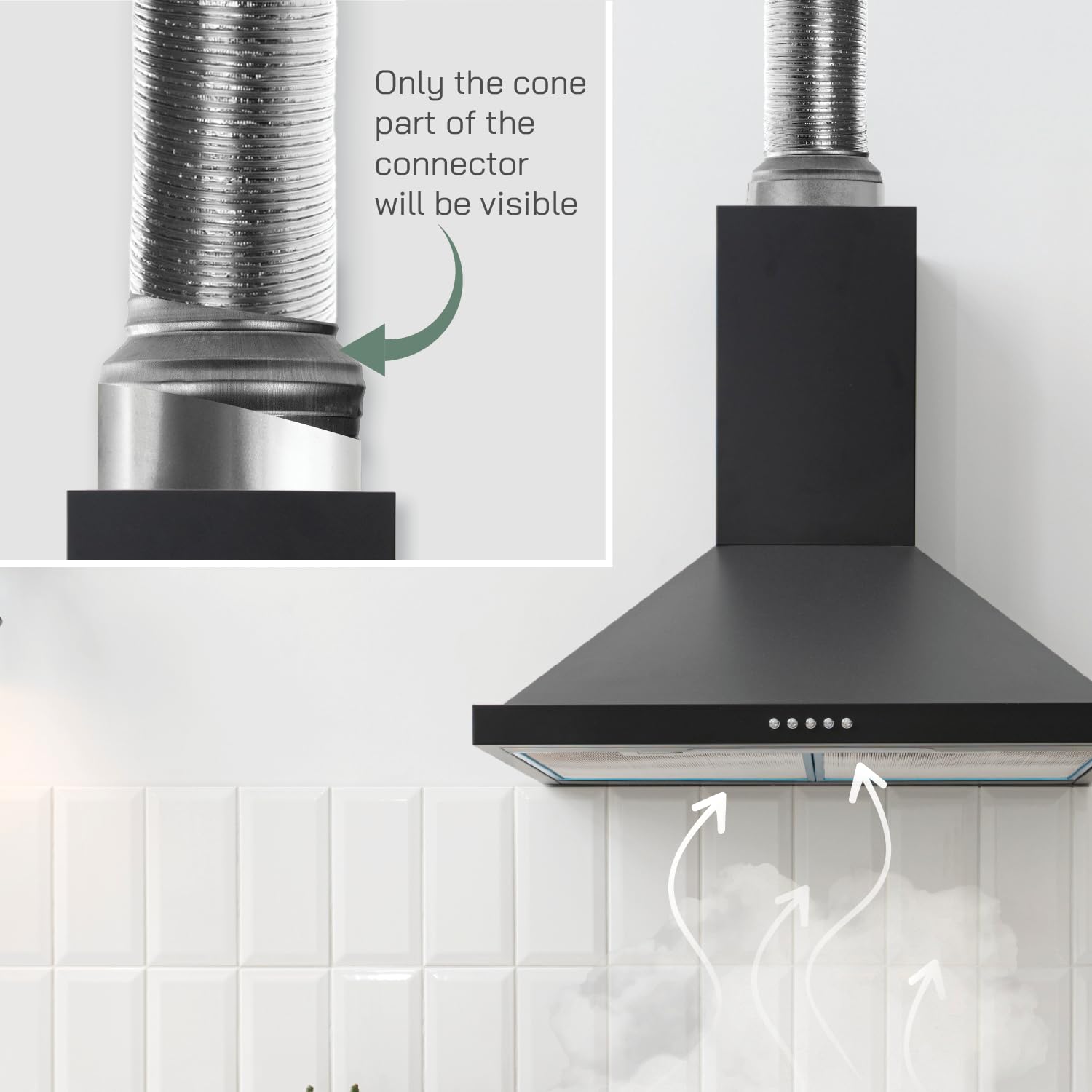 Vent Systems 4" Inch to 3" Inch Duct Reducer – Galvanized Steel HVAC Pipe Adapter Connector for Ventilation, Exhaust, and Grow Tents – Durable Metal Transition Fitting for Heating and Cooling - Image 5