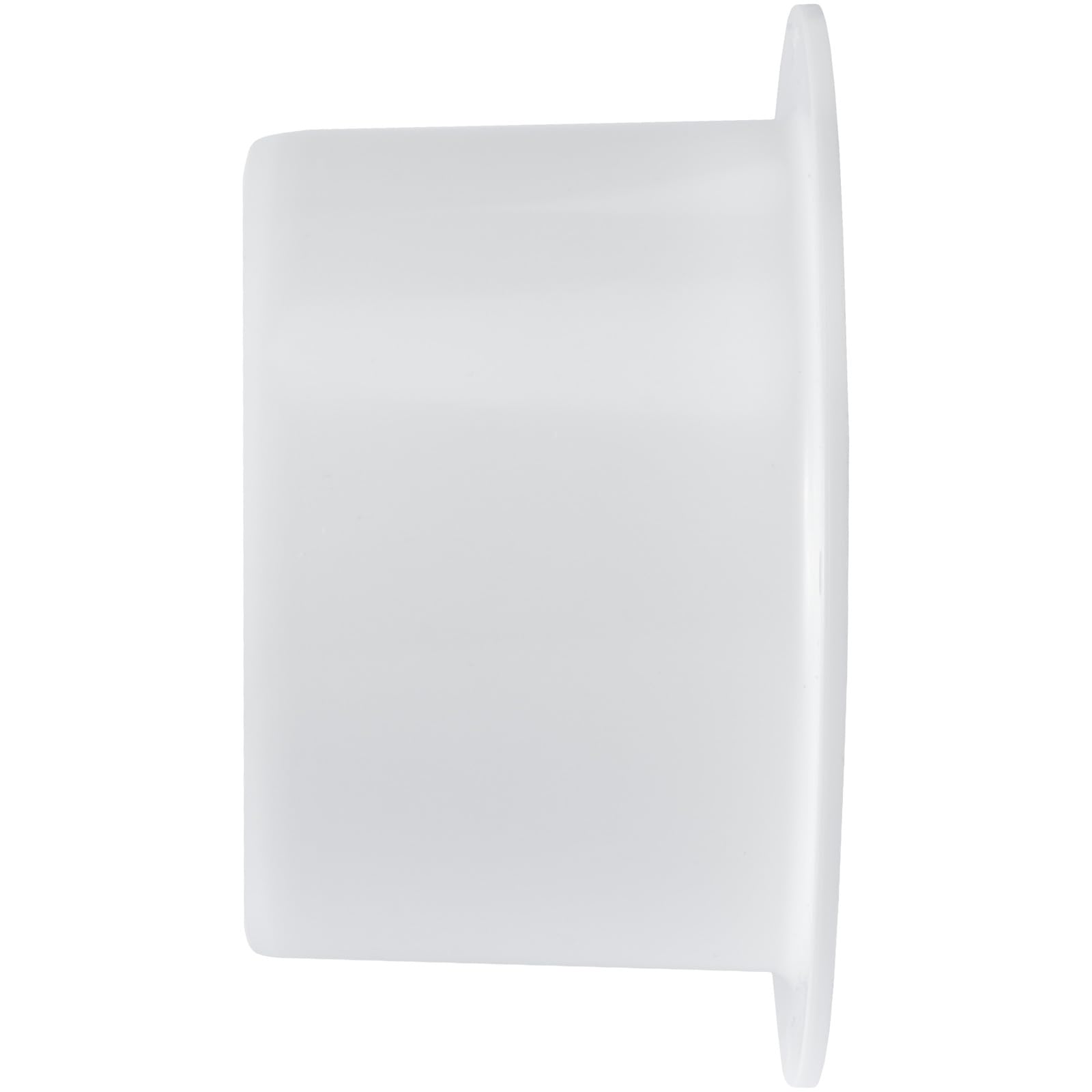 Vent Systems 4" Inch White Air Vent Duct Connector Flange - HVAC Plastic Vent Pipe Adapter with Mounting Plate - Round Straight Wall Mount Plate for Home Exhaust Fan, Bathroom, Kitchen Ventilation - Image 9