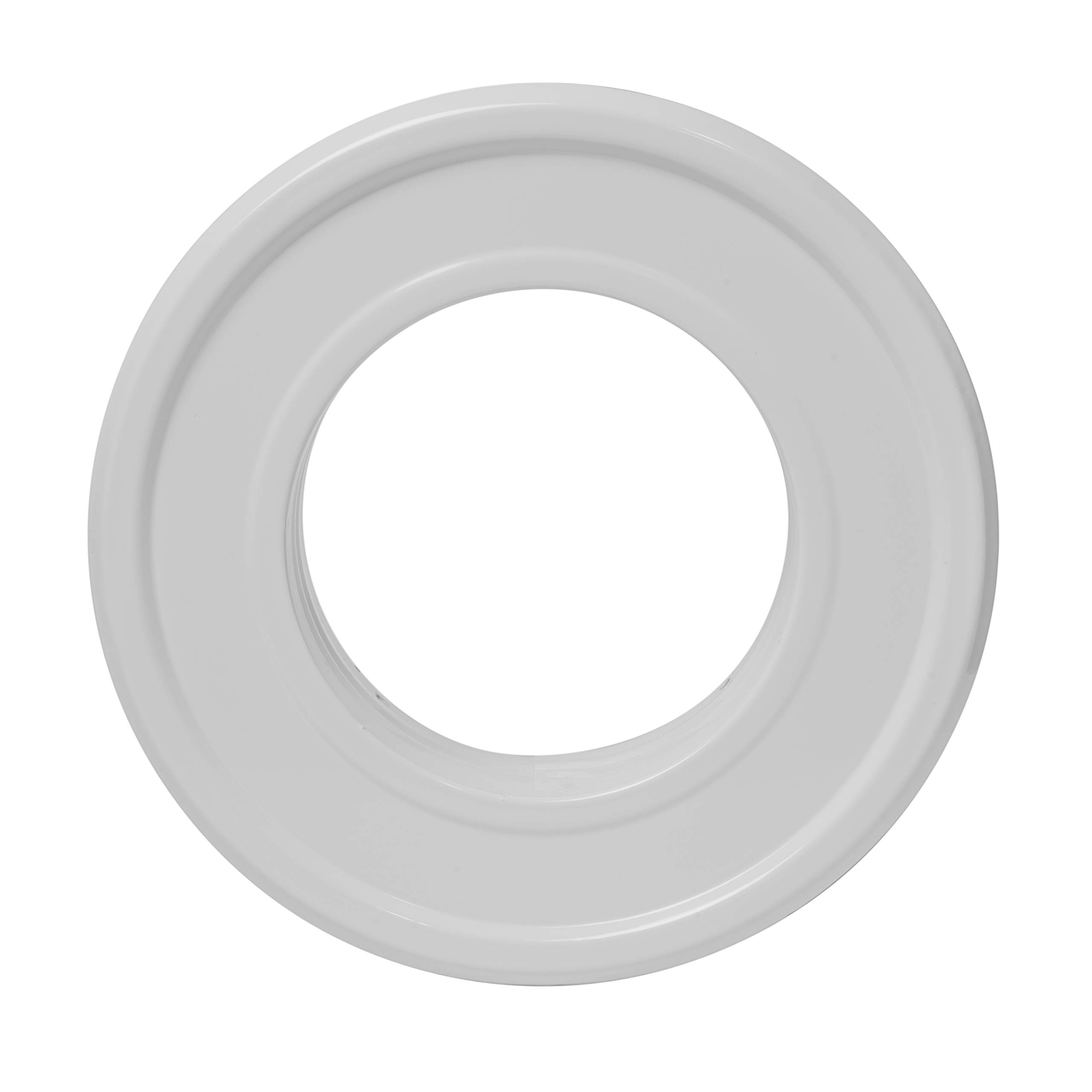 Vent Systems 4" Inch White Duct Connector Flange Plate – Galvanized Steel Straight HVAC Fitting for Cooling, Heating, Airflow, Ventilation System - Wall, Ceiling, Pipe Mount - Indoor Outdoor Use - Image 9