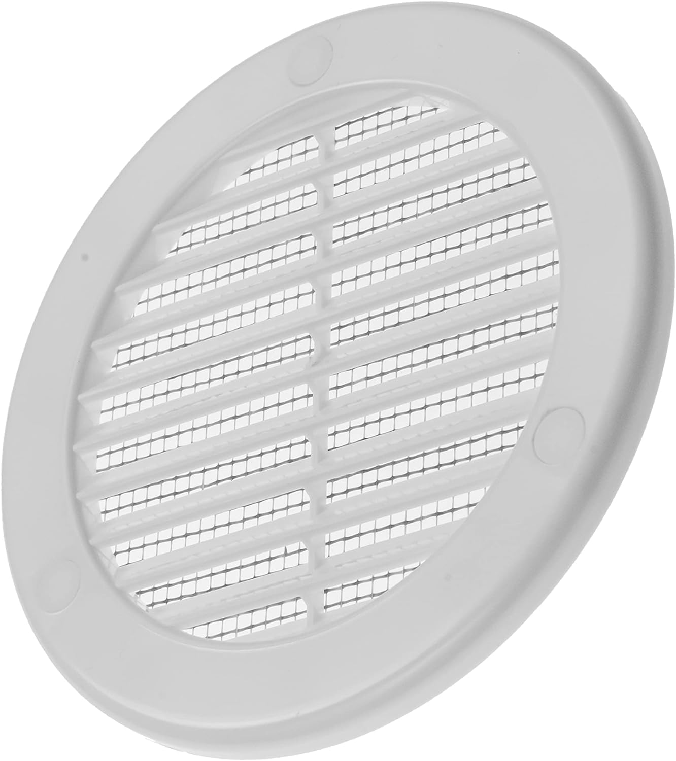 Vent Systems 4" Inch White Plastic Vent Cover - Durable Round Air Duct Grille with Built-in Protective Mesh - Easy to Install Wall or Ceiling - for Bathroom, Kitchen, Garage - Indoor and Outdoor Use - Image 7