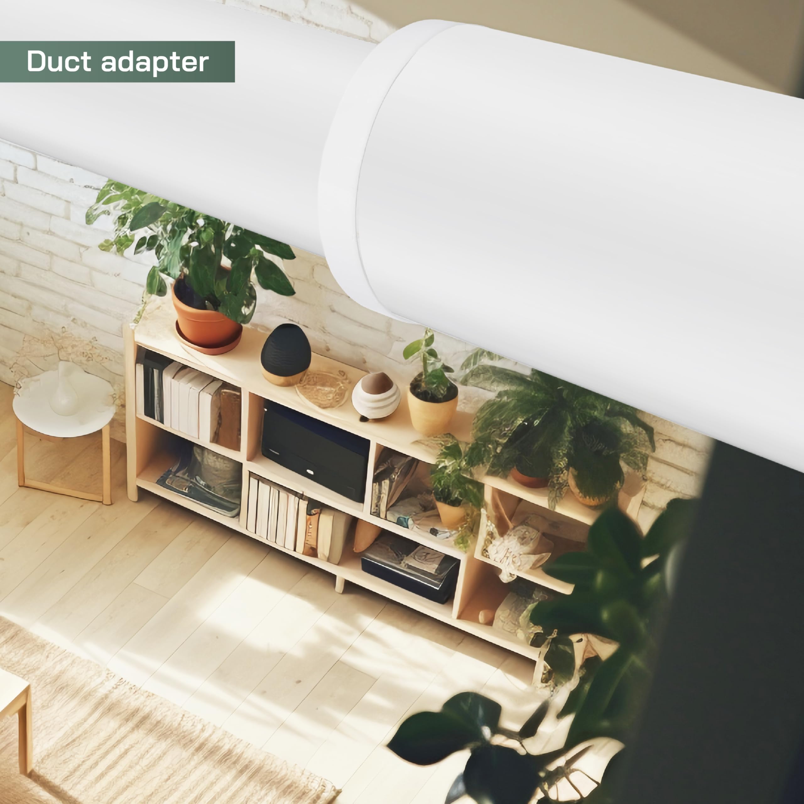 Vent Systems 4" to 5" White Duct Connector Fitting – Plastic Pipe Reducer for HVAC Ventilation, Heating, Cooling & Exhaust - Durable Duct Adapter for Round Ducting and Pipes - Indoor Use - Image 5