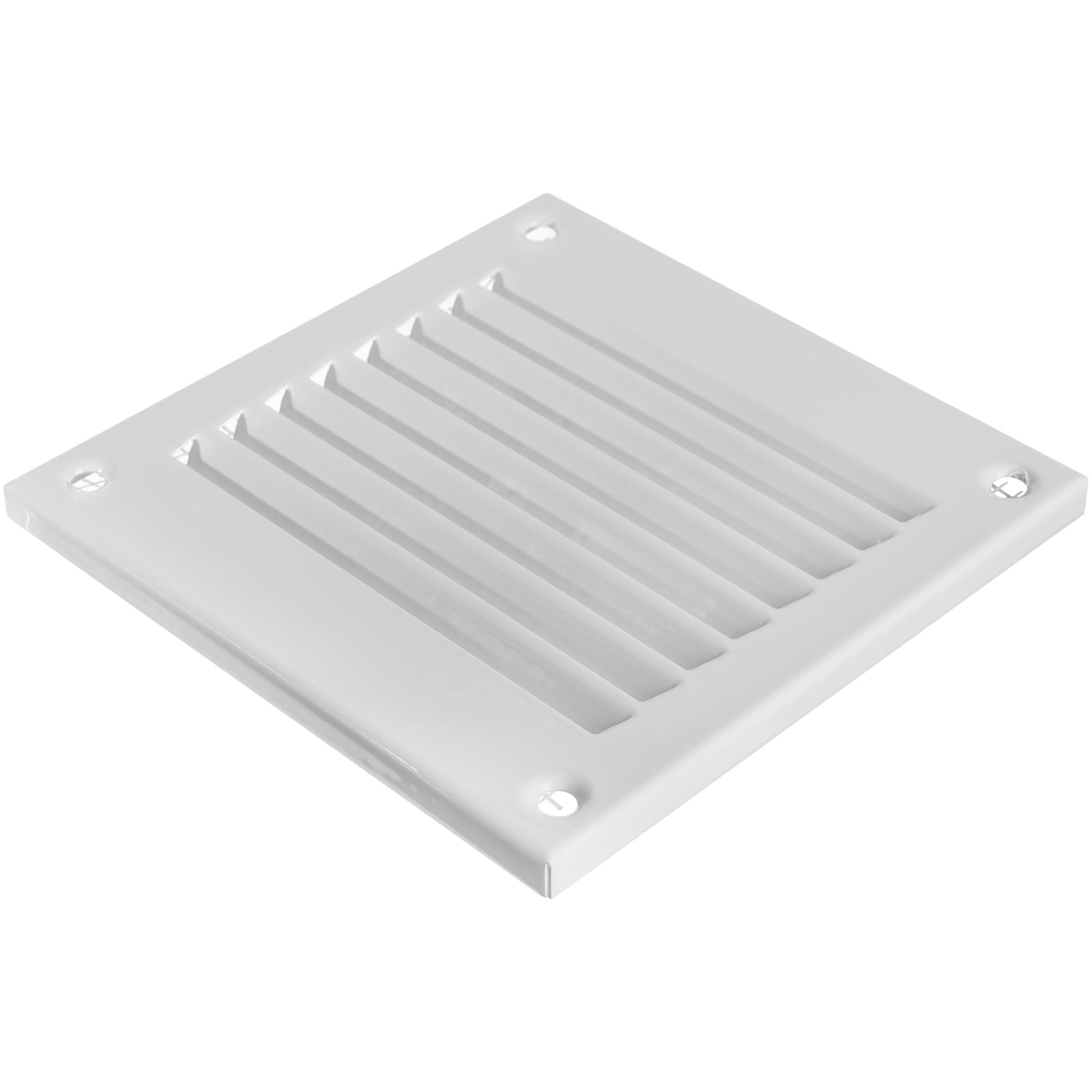 Vent Systems 4'' x 4'' Inch (Overall Dimensions) - White Air Vent Cover Metal Air Return Grill with Built in Mesh Screen HVAC Vent Duct Cover for Home Improvement - Exhaust, HVAC Ducting Ventilation - Image 9