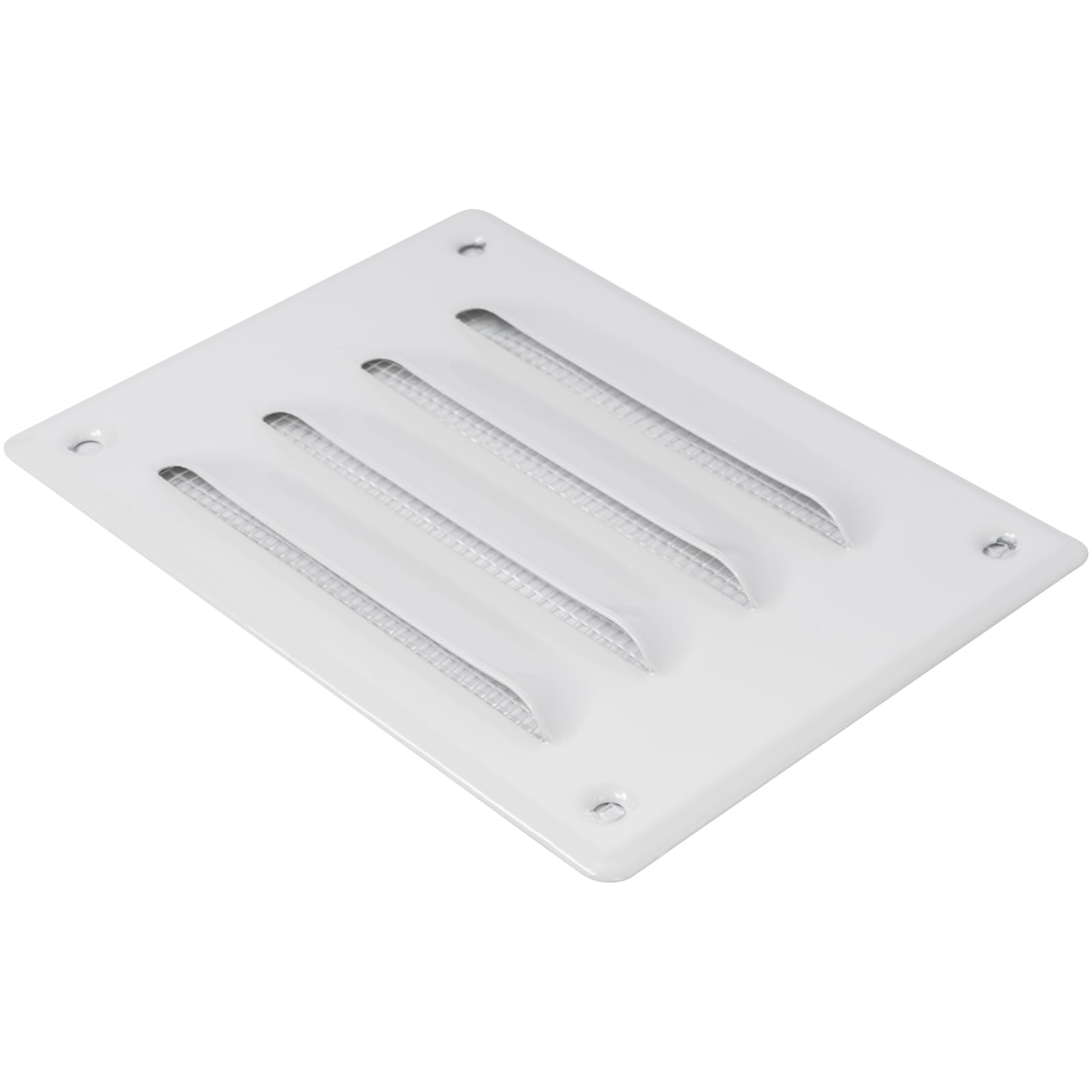 Vent Systems 5.5" x 4" Inch (Overall Dimensions) - White - Air Vent Cover - Metal Air Return Grill with Built-in Protection Mesh - HVAC Vent Duct Cover for Home Improvement - Image 8