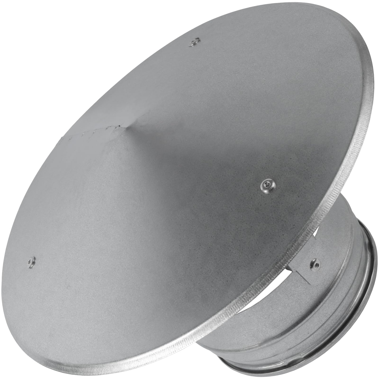 Vent Systems 5" Inch Round 360 Vent Cap - Galvanized Metal - House Exhaust Roof Cap for Perfect Insulation - Chimney Flue Cover, Rooftop Vent Cap - Wind Resistant Chimney Cap 125 mm - Image 8