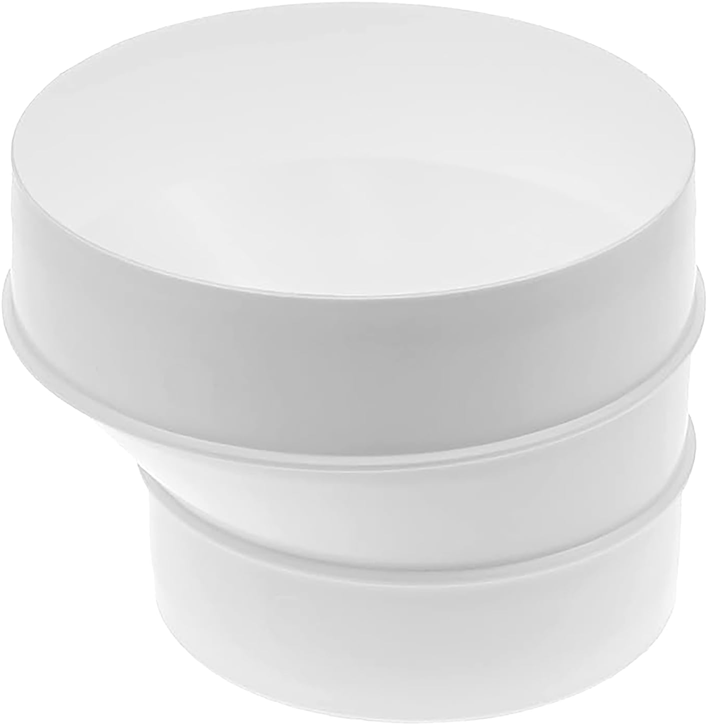 Vent Systems 5" Inch to 4" Inch Duct Reducer Adapter – Round Plastic HVAC Pipe Connector Fitting for Exhaust Vents, Dryer Duct in Bathroom, Kitchen, Home - Durable Ventilation Reducer for Indoor Use - Image 6