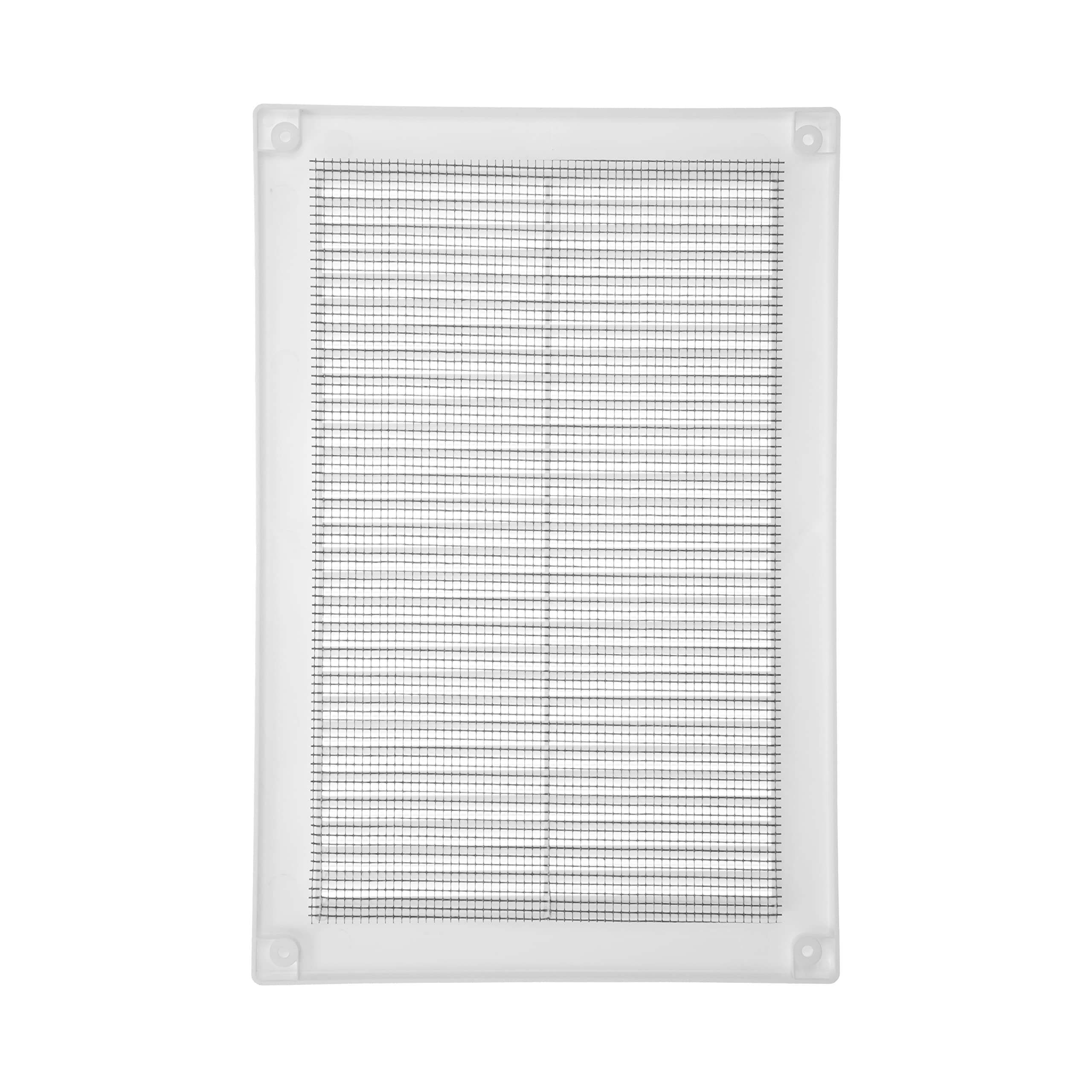 Vent Systems 6" x 10" Inch (Opening Dimensions) - Plastic White Soffit Vent Cover - Flat Rectangular Air Vent Grille - Air Vent Deflector - HVAC 8" x 12" Inch (Overall Dimensions) - Image 6
