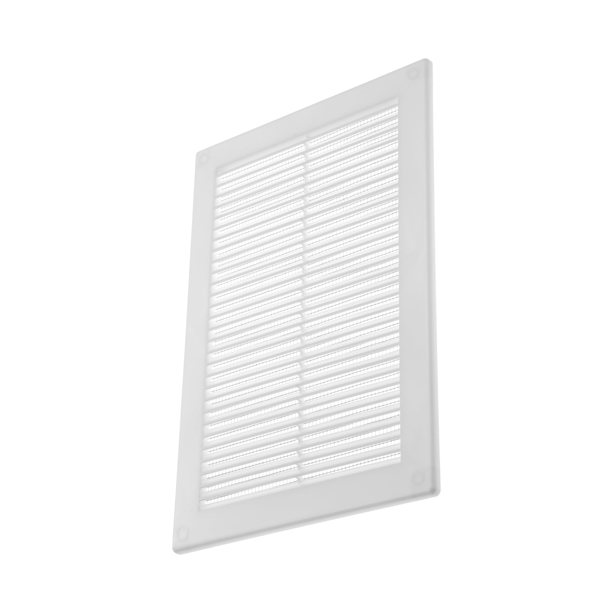 Vent Systems 6" x 10" Inch (Opening Dimensions) - Plastic White Soffit Vent Cover - Flat Rectangular Air Vent Grille - Air Vent Deflector - HVAC 8" x 12" Inch (Overall Dimensions) - Image 7
