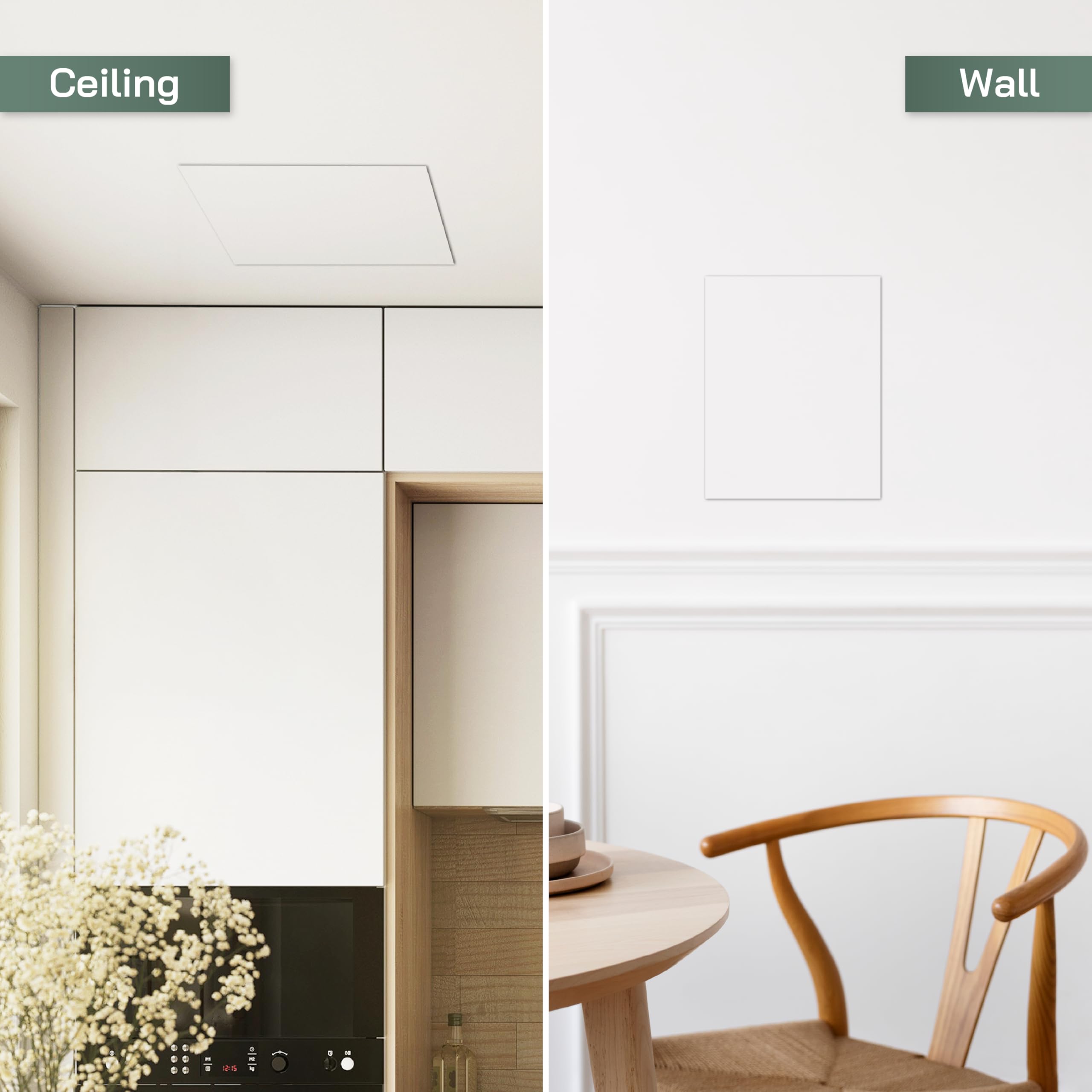 Vent Systems 6" x 8" Inch Access Panel - Drywall, Wall, Electrical, Plumbing Cover Plate - Ceiling, Wall Mount Drywall Access Panel - Metal Crawl Space Door for Home, Garage, Basement, Attic - Image 5