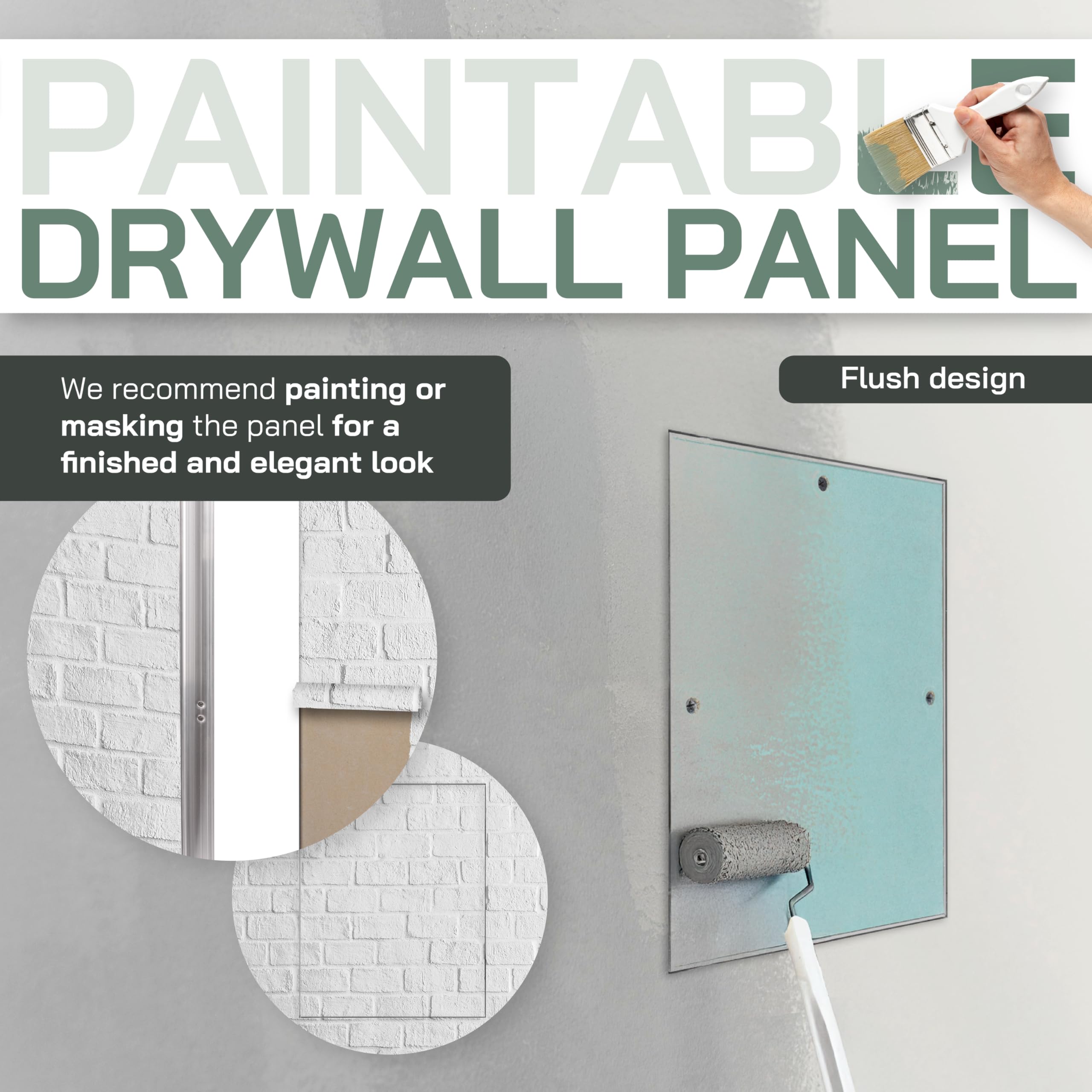 Vent Systems 6" x 8" Inch Access Panel - Drywall, Wall, Electrical, Plumbing Cover Plate - Ceiling, Wall Mount Drywall Access Panel - Metal Crawl Space Door for Home, Garage, Basement, Attic - Image 6