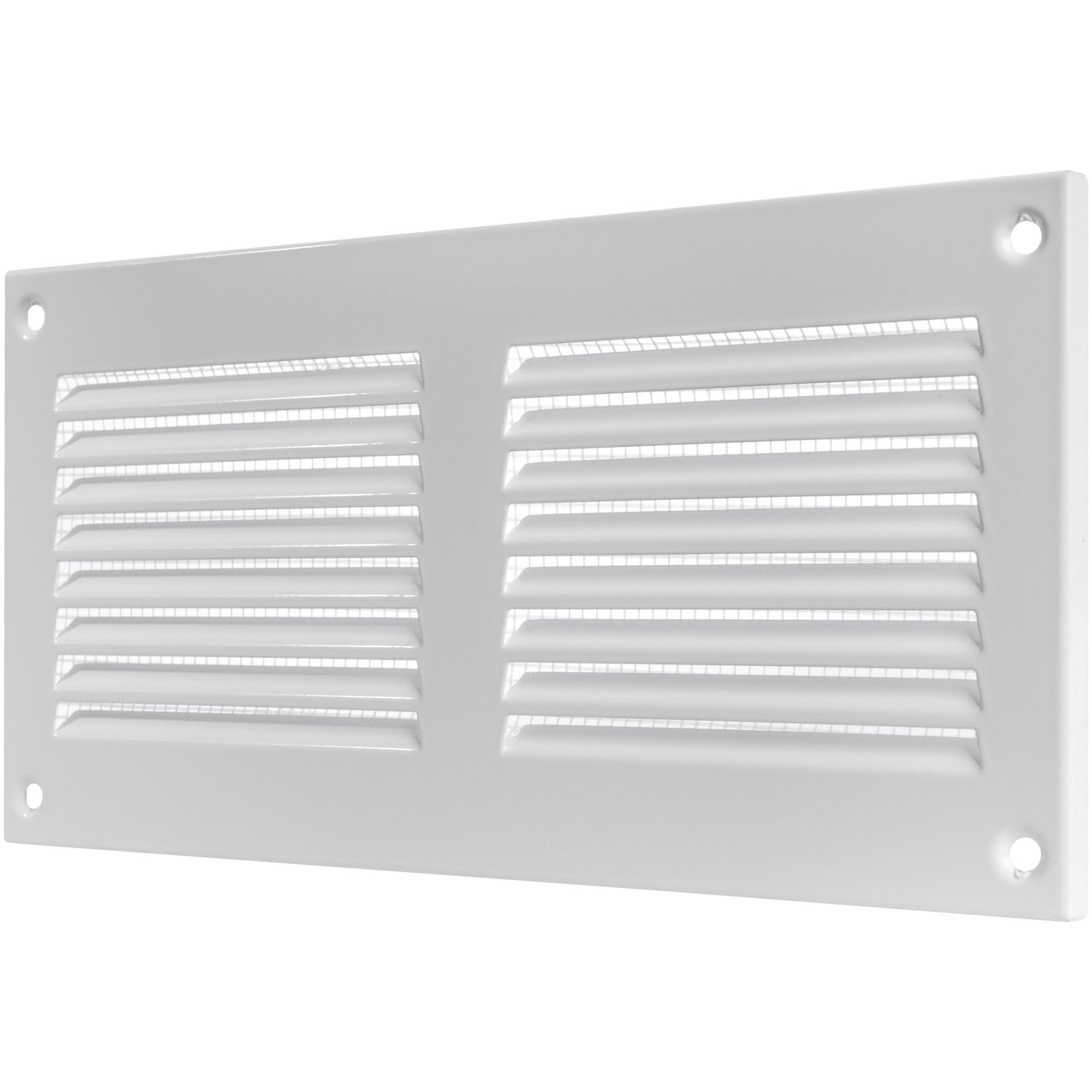 Vent Systems 8'' x 4'' Inch (Overall Dimensions) White Air Vent Duct Cover Metal Return Grill with Built in Pest Guard Screen HVAC Grille for Home Improvement 6x2 (Opening Dimensions) - Image 7