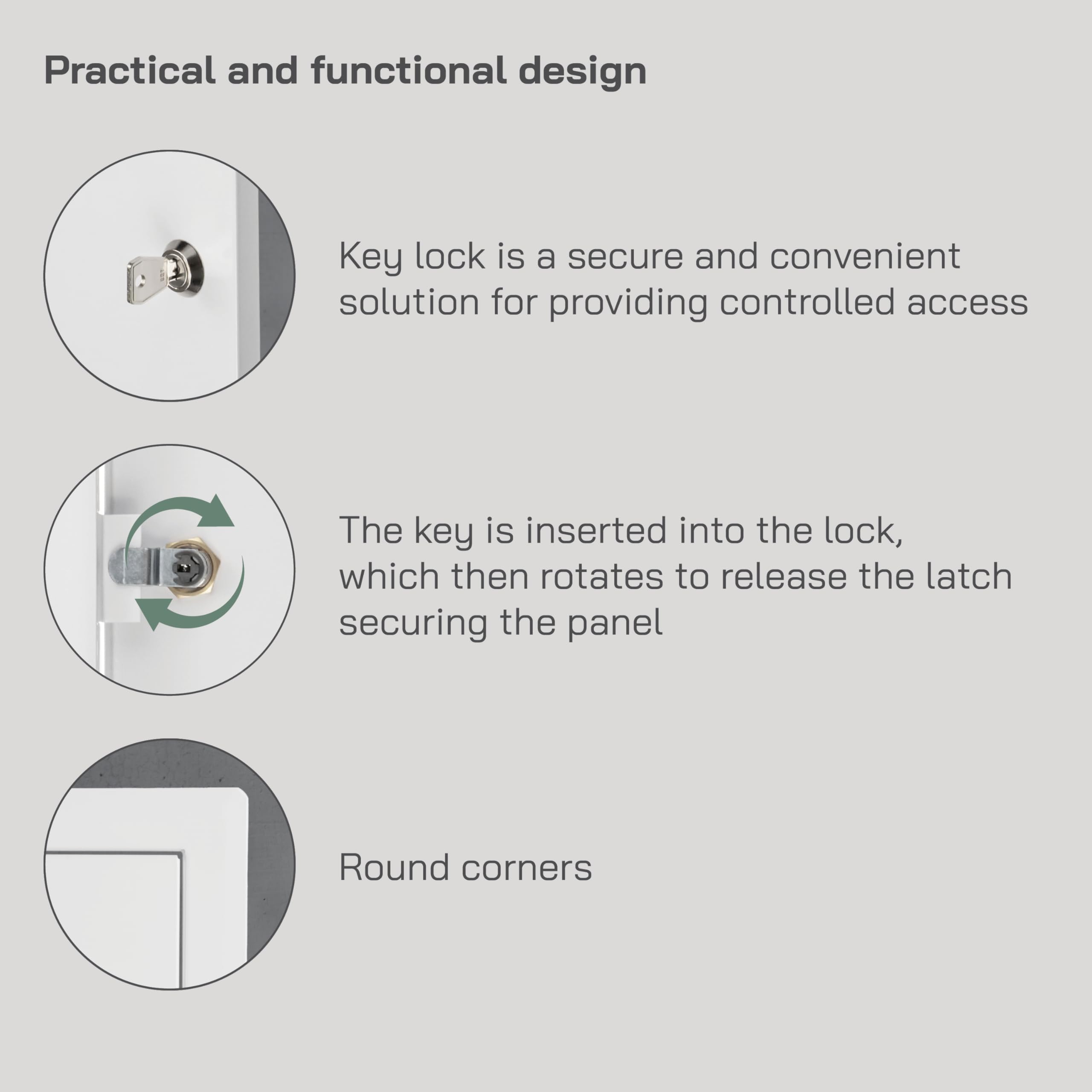 Vent Systems Lockable Access Panel for Drywall 6 x 6 Inch - Wall Hole Cover - Metal Access Door with Key - Plumbing Access Panel for Drywall - Service Shaft Crawl Space Door - Ceiling Access Panel - Image 3