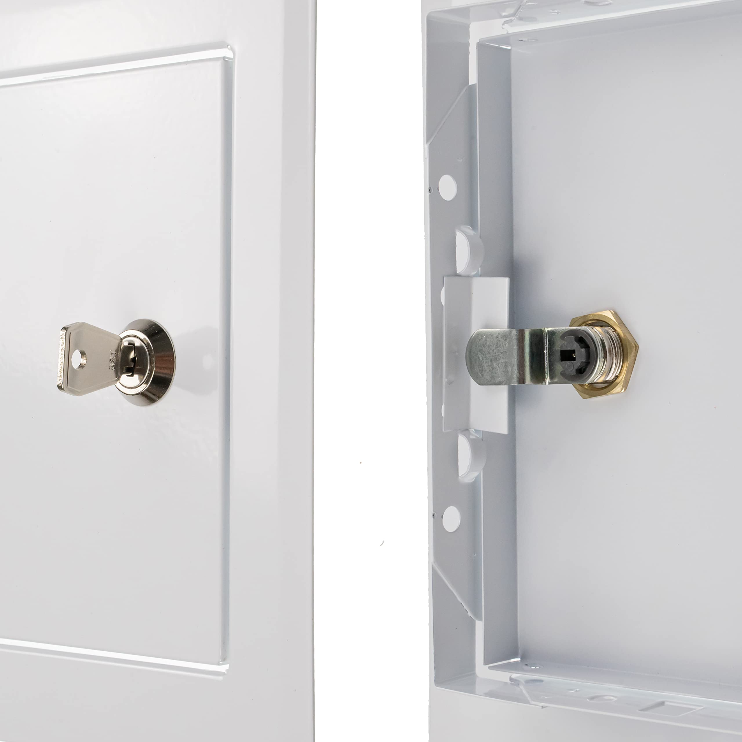 Vent Systems Lockable Access Panel for Drywall 6 x 6 Inch - Wall Hole Cover - Metal Access Door with Key - Plumbing Access Panel for Drywall - Service Shaft Crawl Space Door - Ceiling Access Panel - Image 7