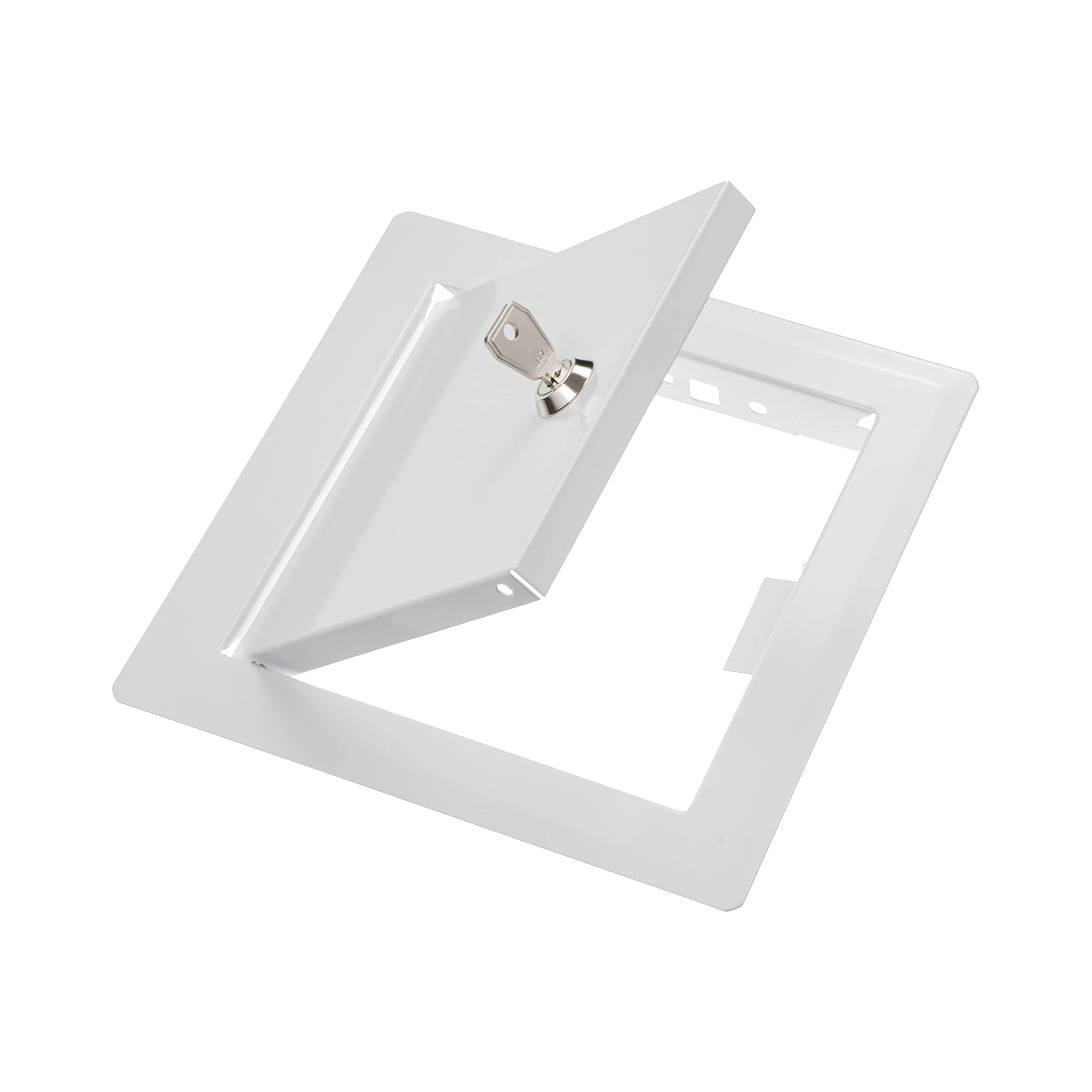 Vent Systems Lockable Access Panel for Drywall 6 x 6 Inch - Wall Hole Cover - Metal Access Door with Key - Plumbing Access Panel for Drywall - Service Shaft Crawl Space Door - Ceiling Access Panel - Image 8